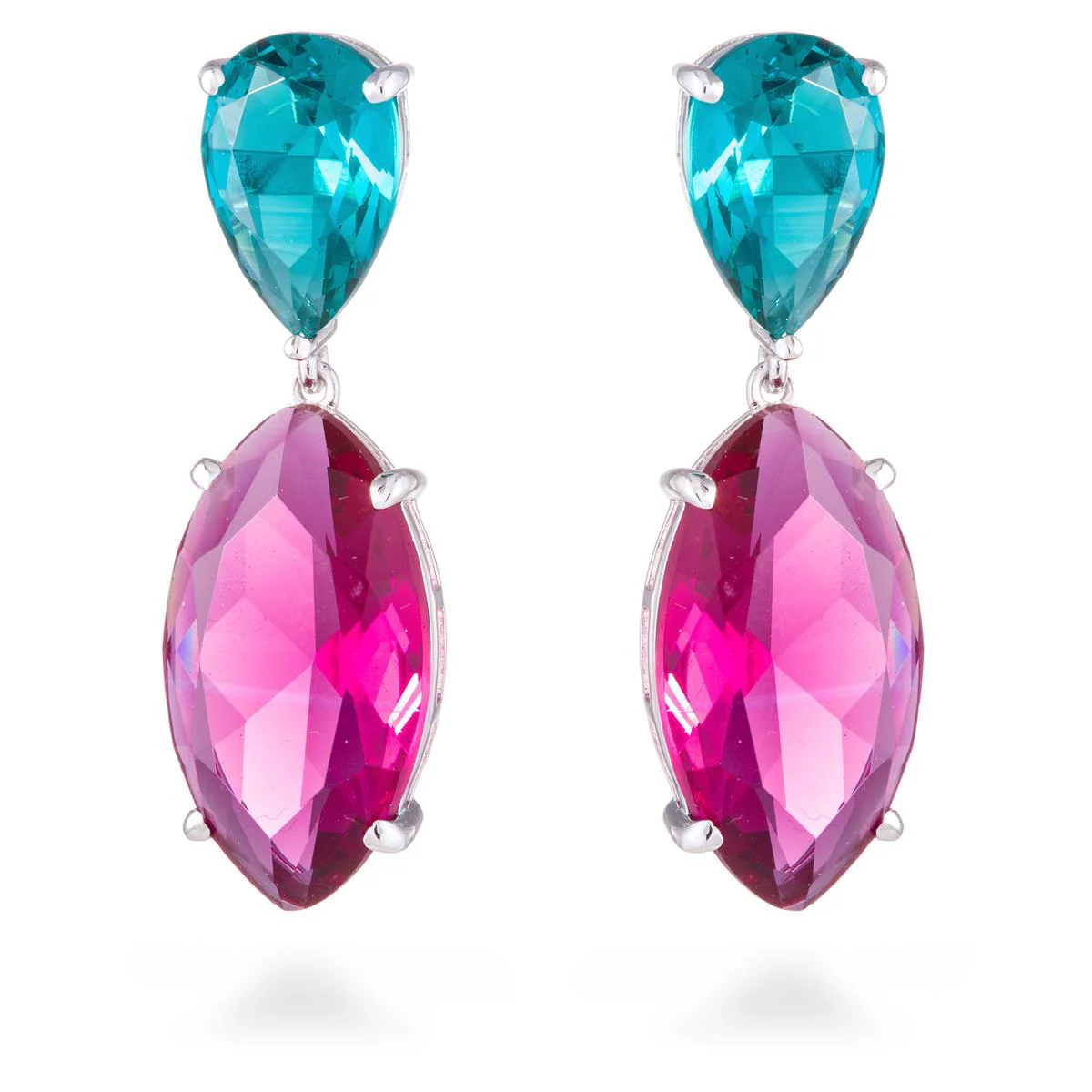 Pendientes Urex Plata De Ley 925 - Urex MULTICOLOR