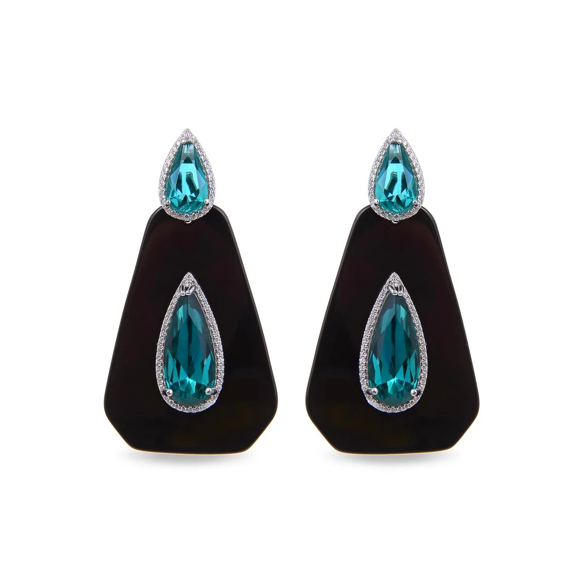 Pendientes Useri Plata De Ley 925 - Useri NEGRO