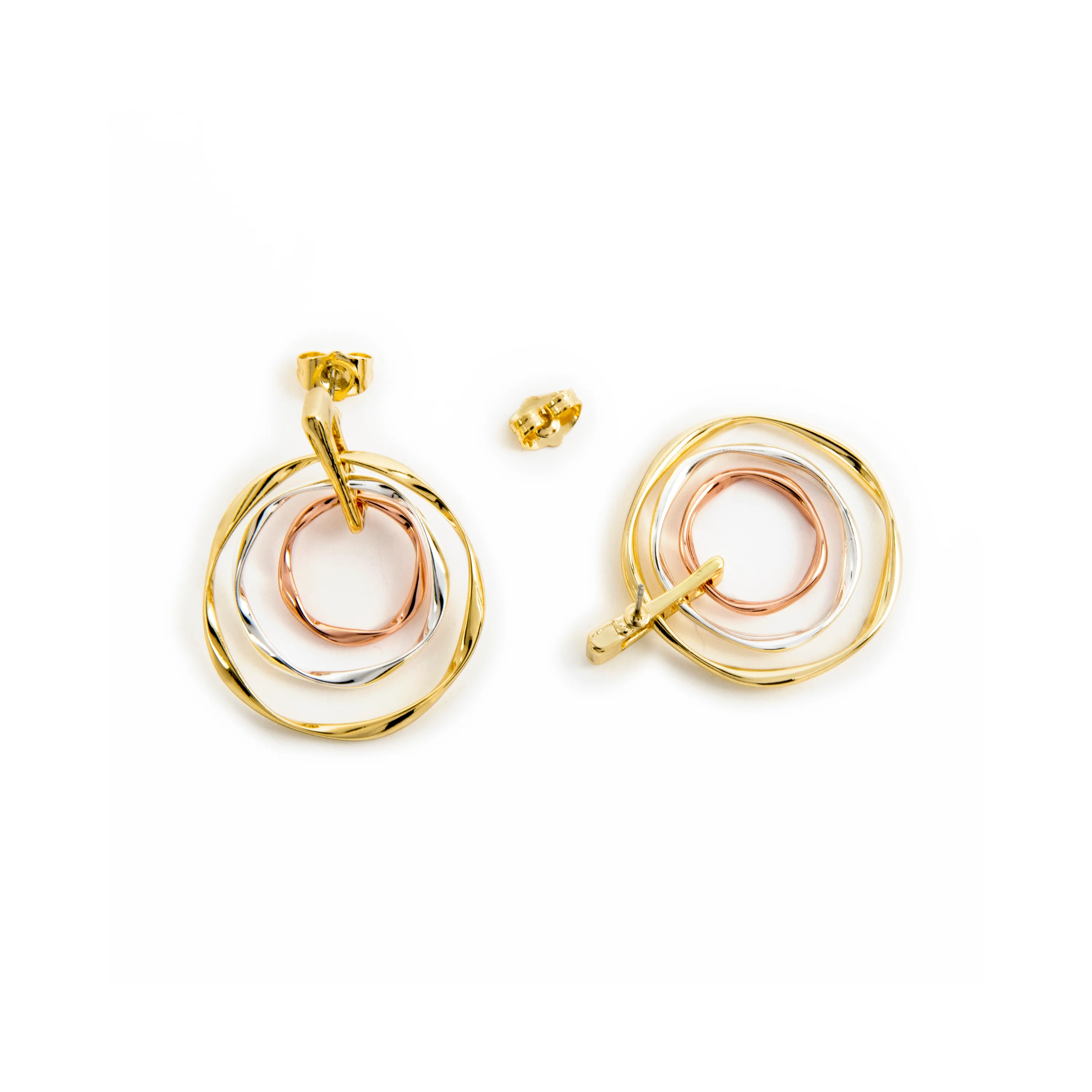 Pendientes acabados en oro amarillo 18K - Ushdao - Image 5