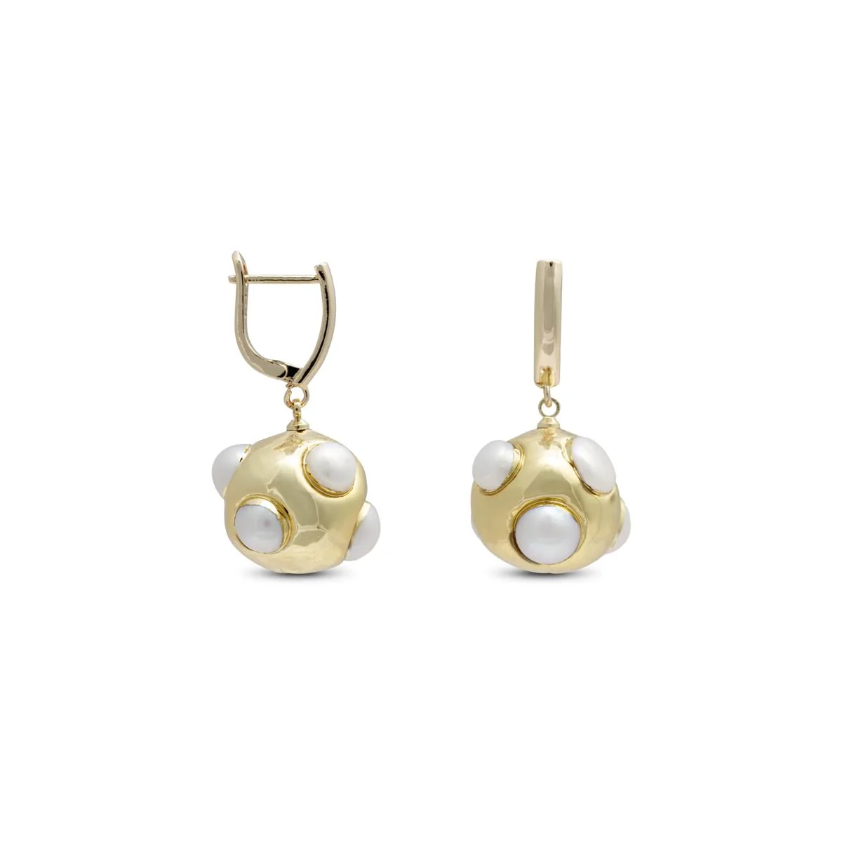 Pendientes Vasia acabado en Oro Amarillo de 18 Kts - Vasia BLANCO