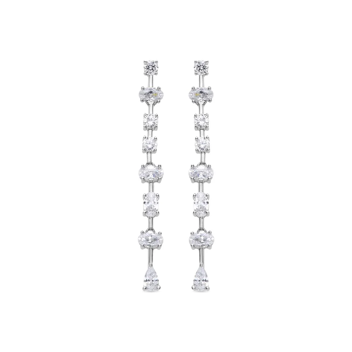 Pendientes Veritz Plata de Ley 925 - Veritz BLANCO
