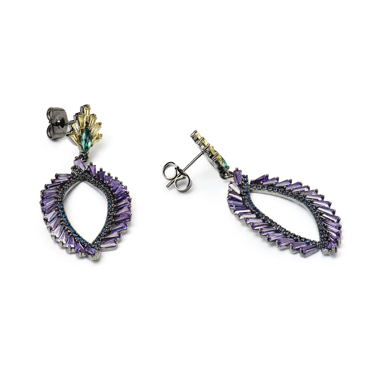Pendientes Viawa Plata De Ley 925 - Viawa MULTICOLOR - Image 3