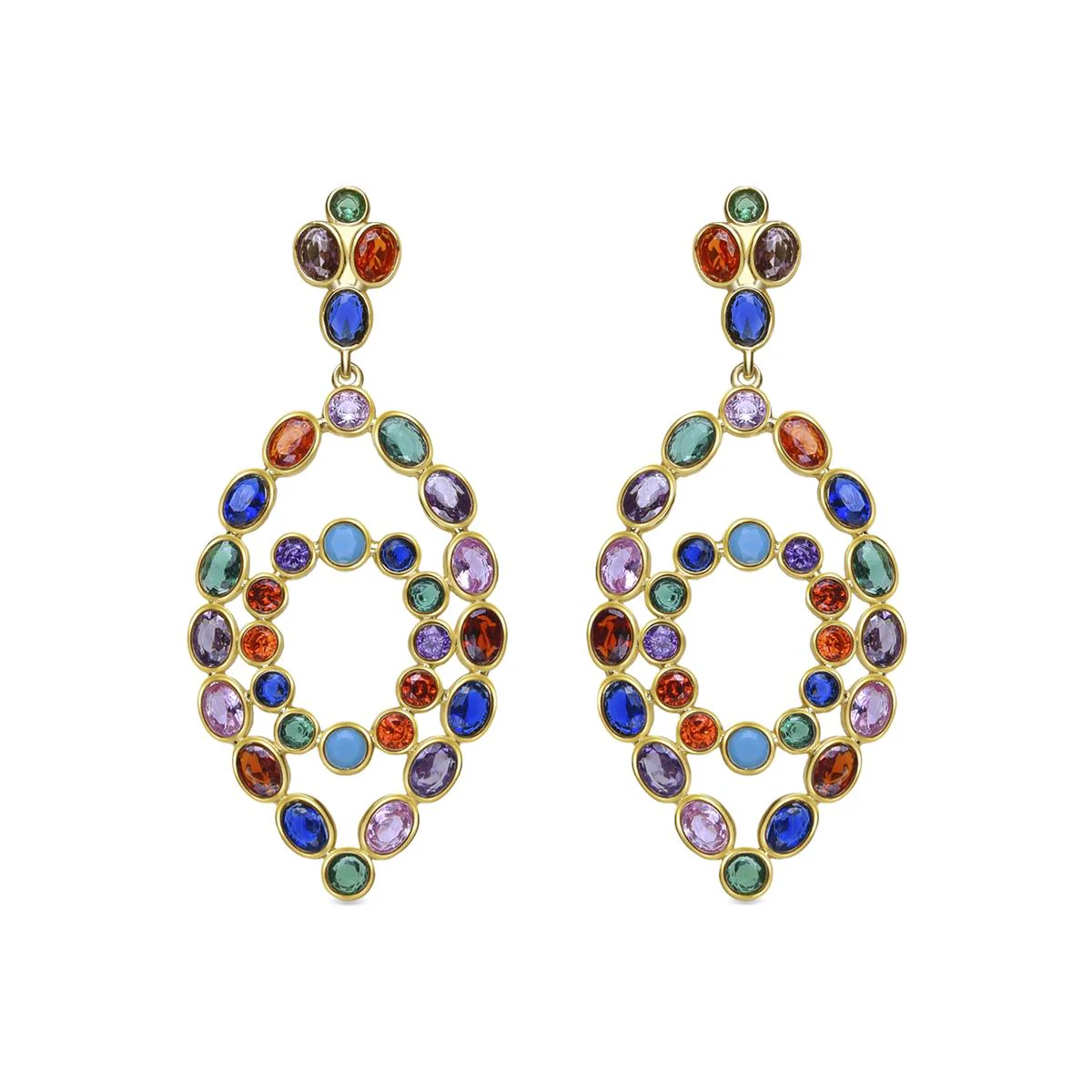 Pendientes Luxenter Plata de Ley 925 - Viemo MULTICOLOR