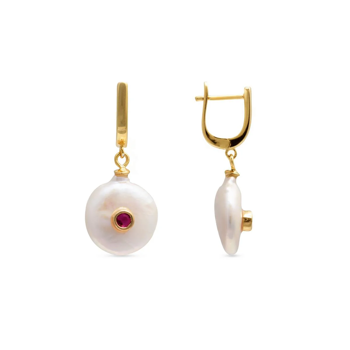 Pendientes Villei Plata De Ley 925 - Villei ROJO