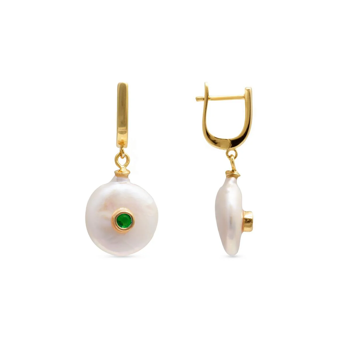 Pendientes Villei Plata De Ley 925 - Villei VERDE