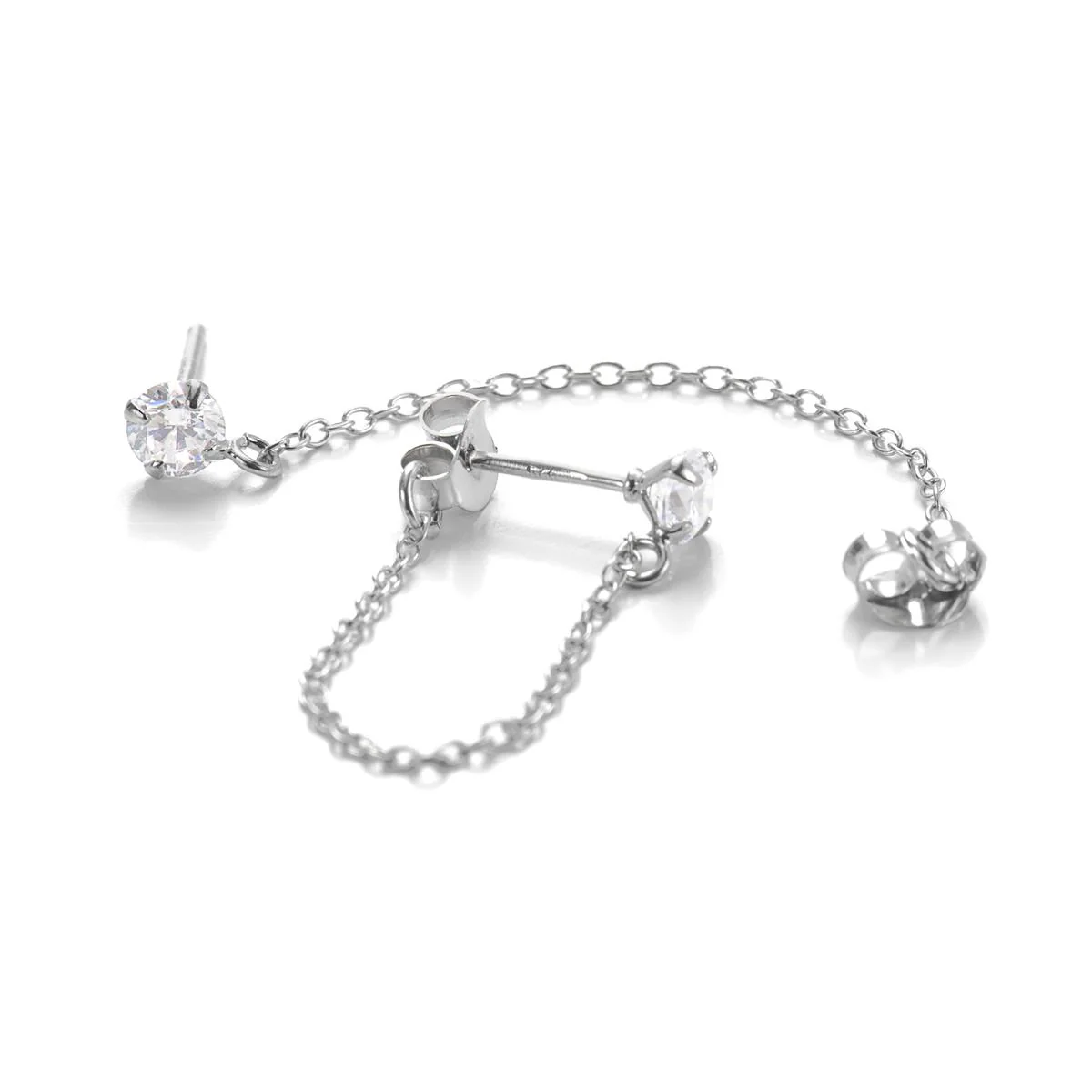 Pendientes Essential Plata De Ley 925 - Viri BLANCO - Image 3