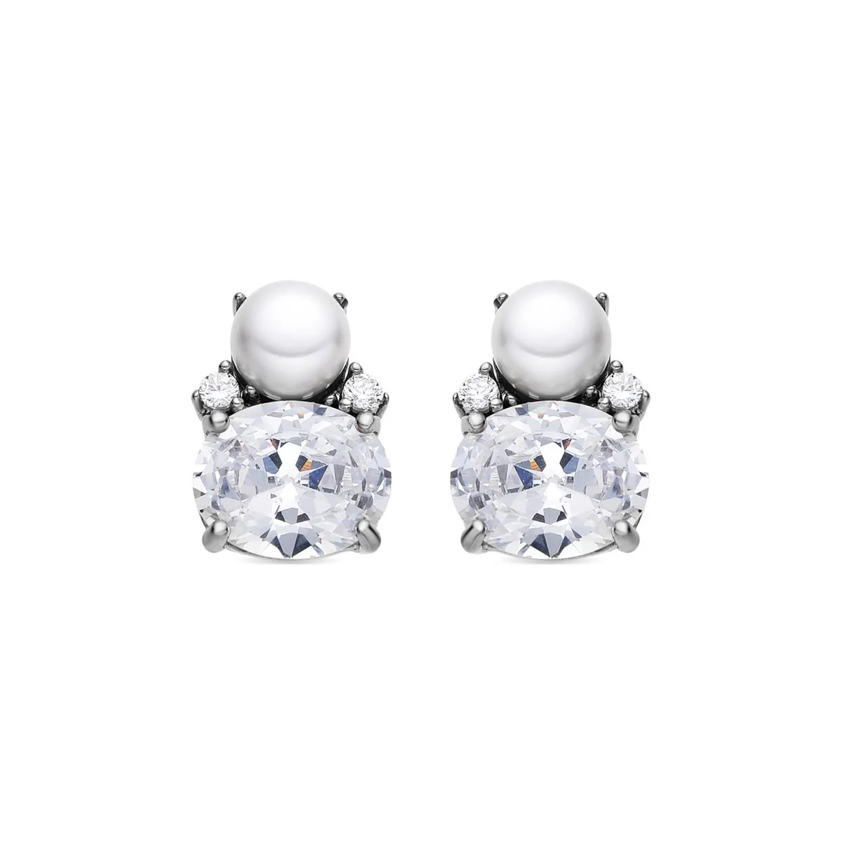 Pendientes Ward Plata de Ley 925 - Ward BLANCO