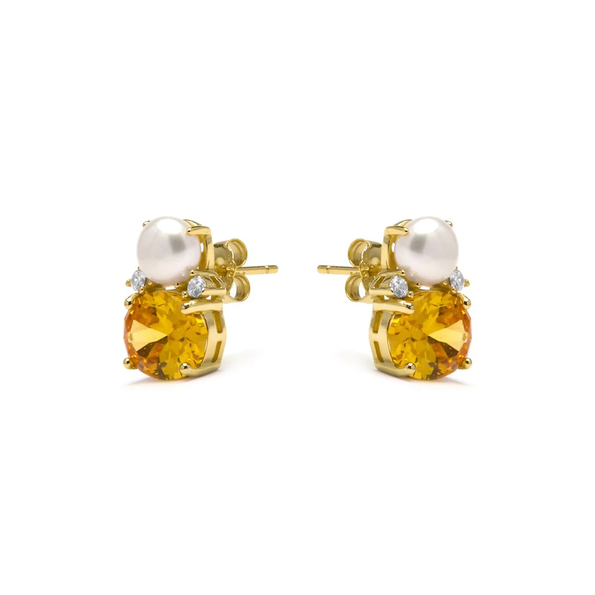 Pendientes Ward Plata de Ley 925 - Ward AMARILLO - Image 2