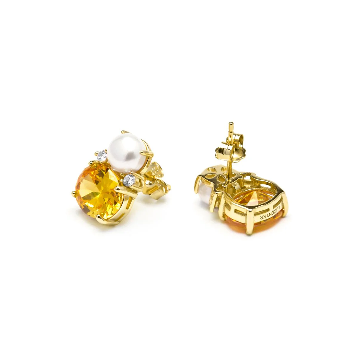 Pendientes Ward Plata de Ley 925 - Ward AMARILLO - Image 3
