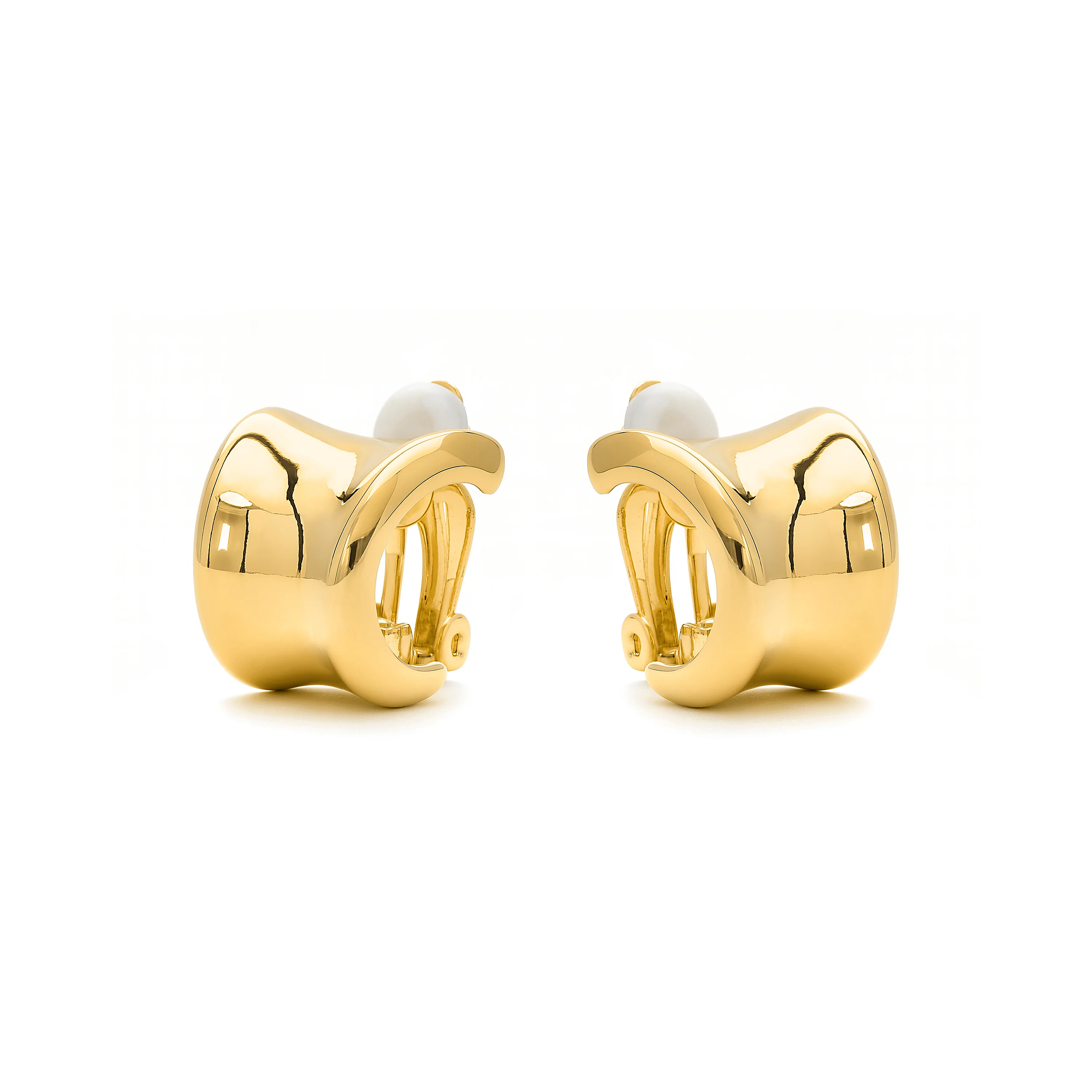 Pendientes acabado en oro amarillo 18k - Waze - Image 3