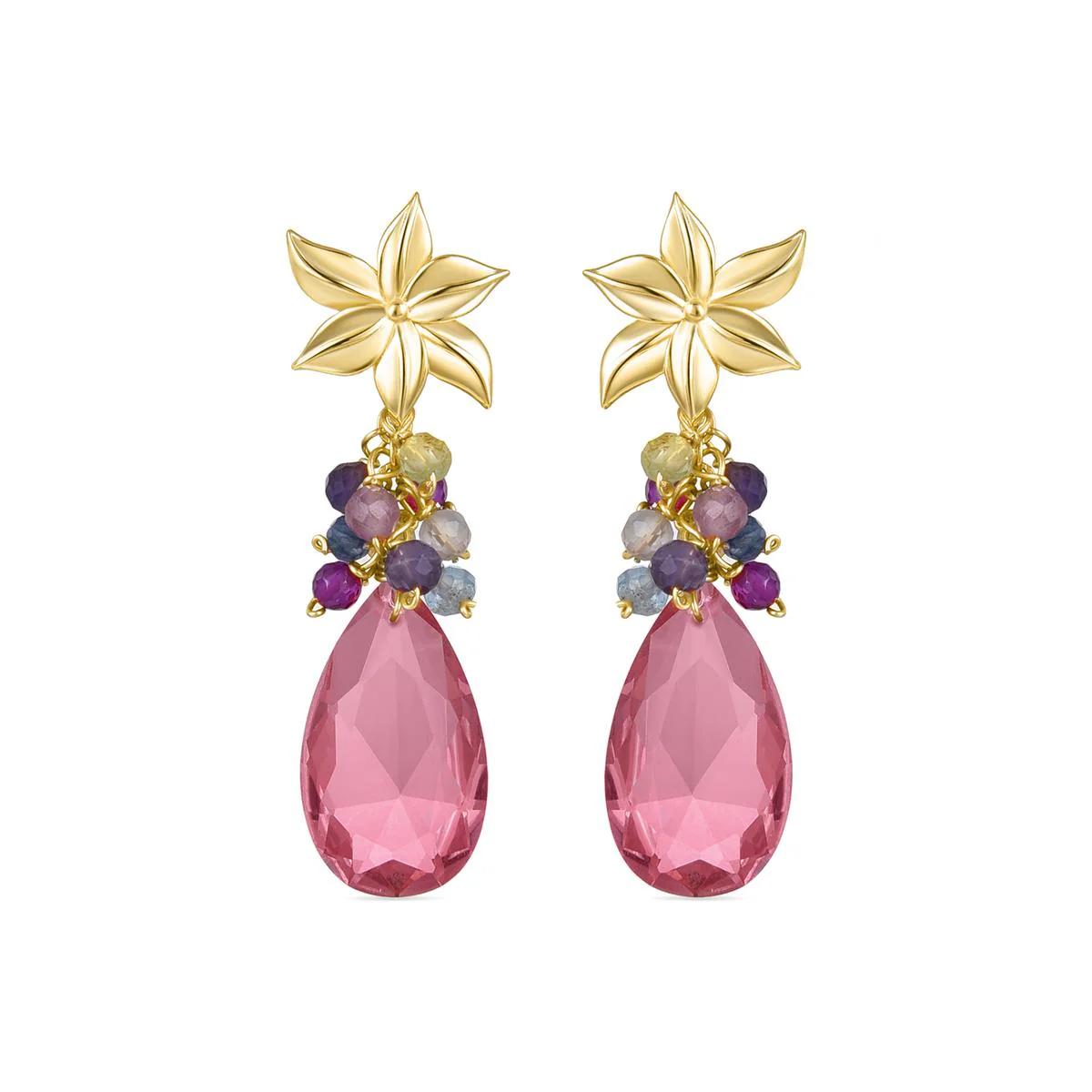 Pendientes Wenbei Plata De Ley 925 - Wenbei MULTICOLOR