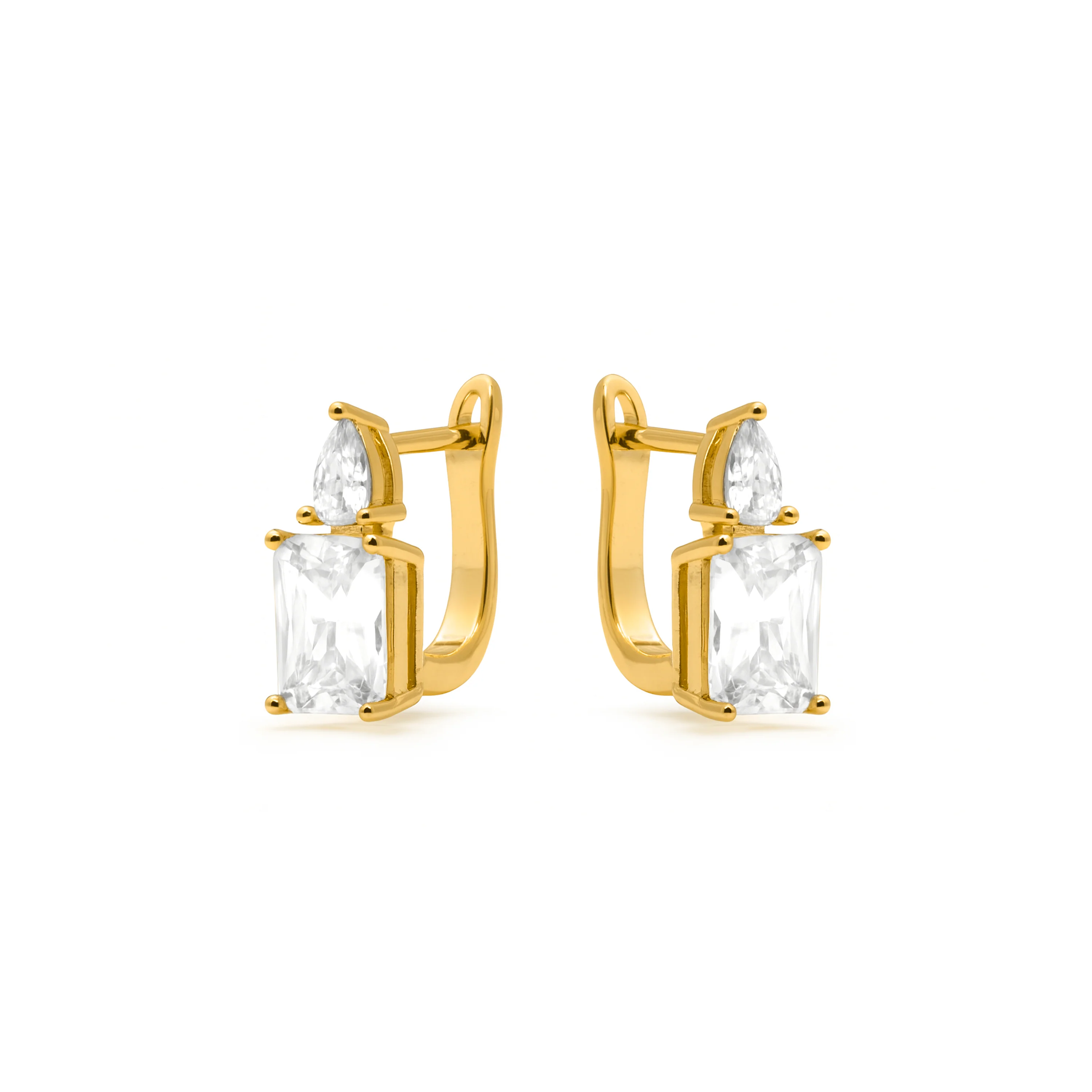 Pendientes acabado en oro amarillo 18k - Wenca - Image 3