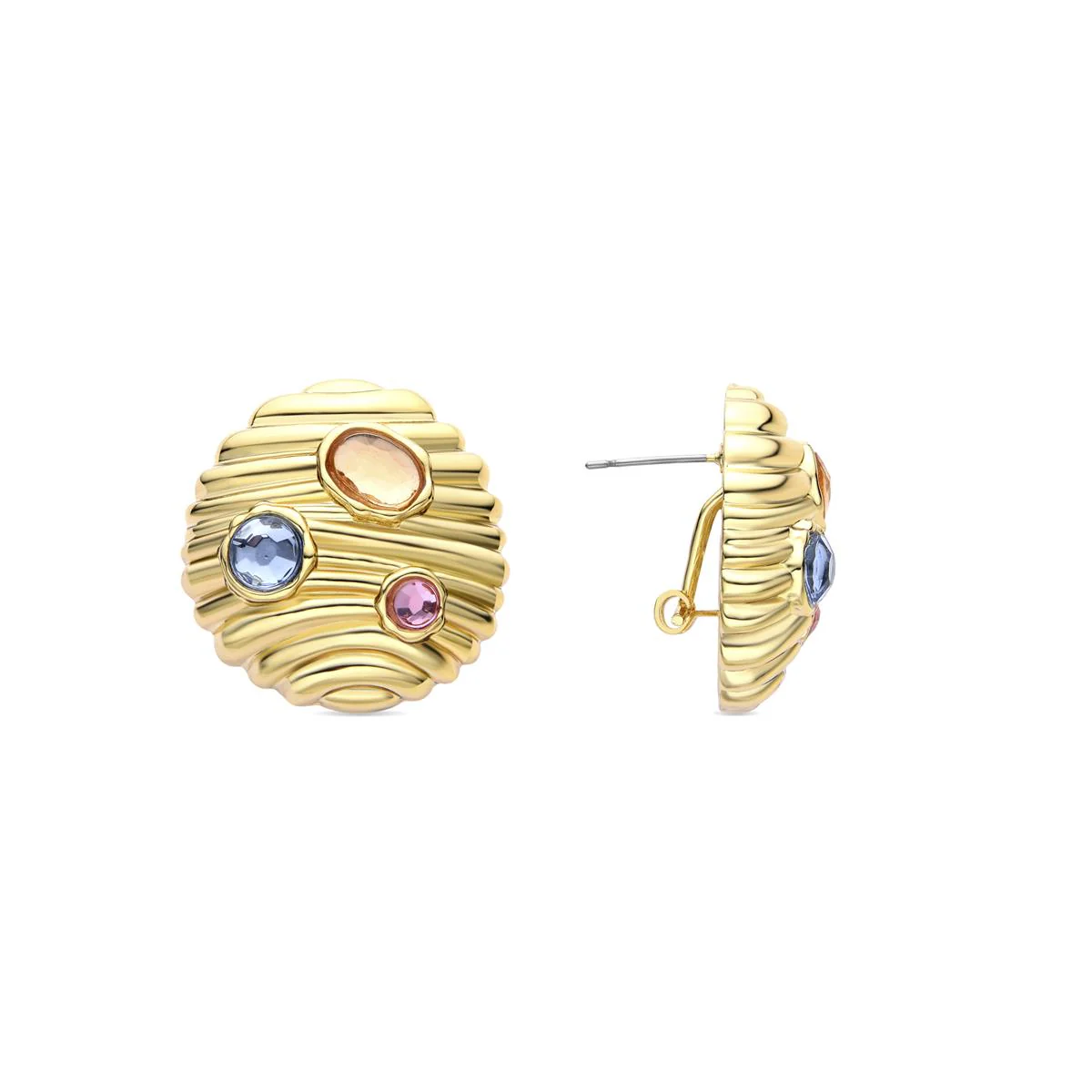 Pendientes Wenya acabado oro 18k - Wenya MULTICOLOR