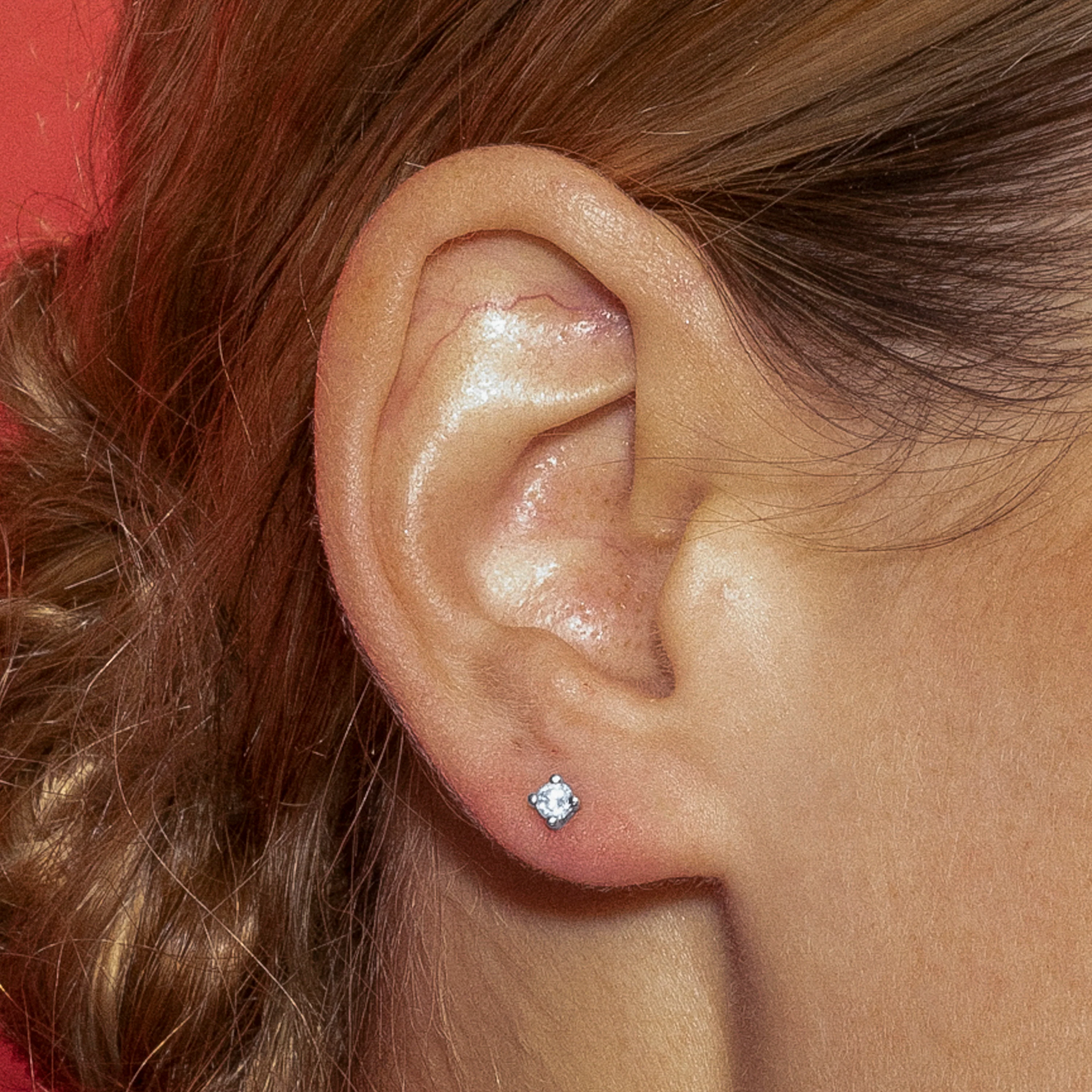 Pendientes de Plata de Ley 925 con Circonita Brillante acabados en rodio - Weriel - Image 4