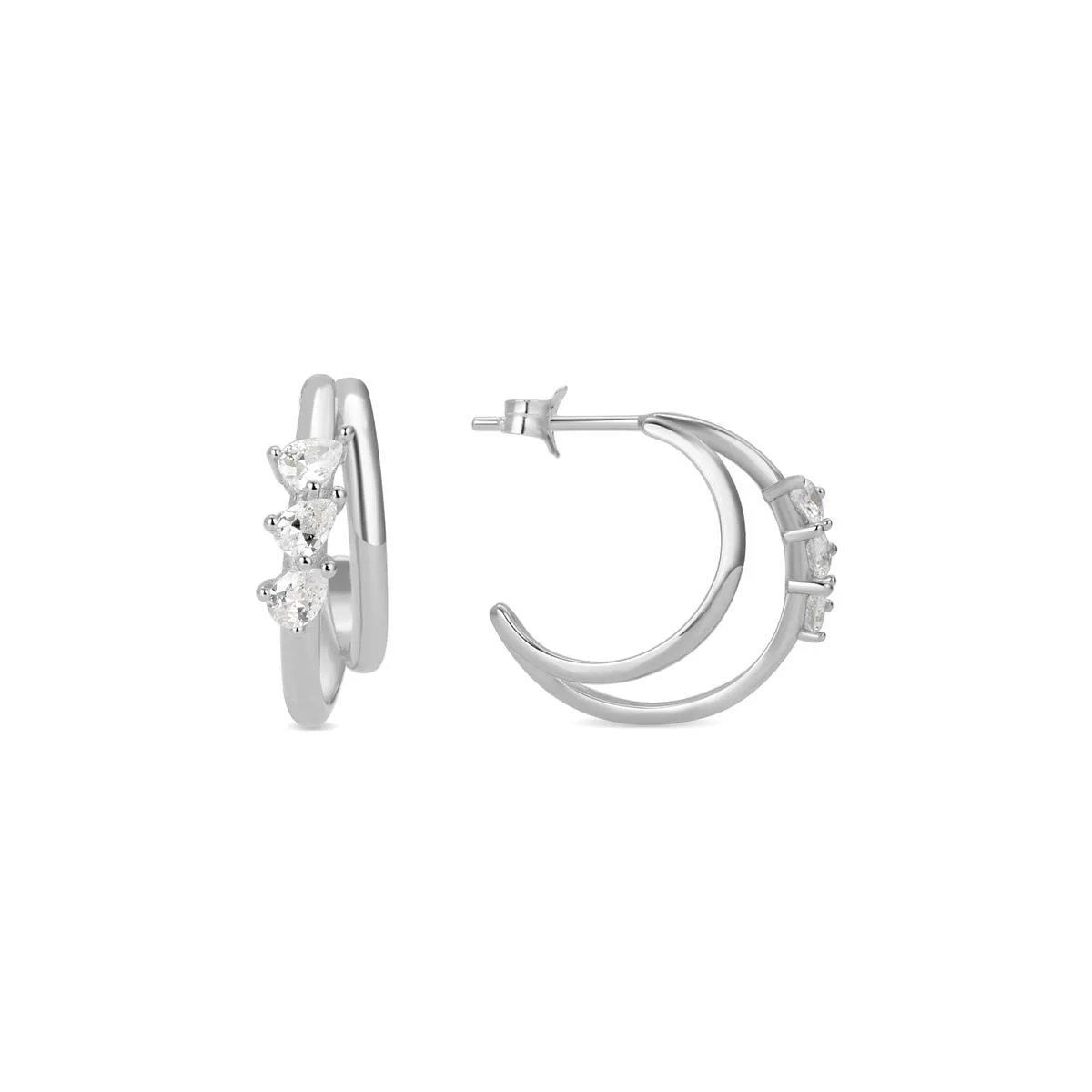 Pendientes Westhy Plata De Ley 925 - Westhy BLANCO
