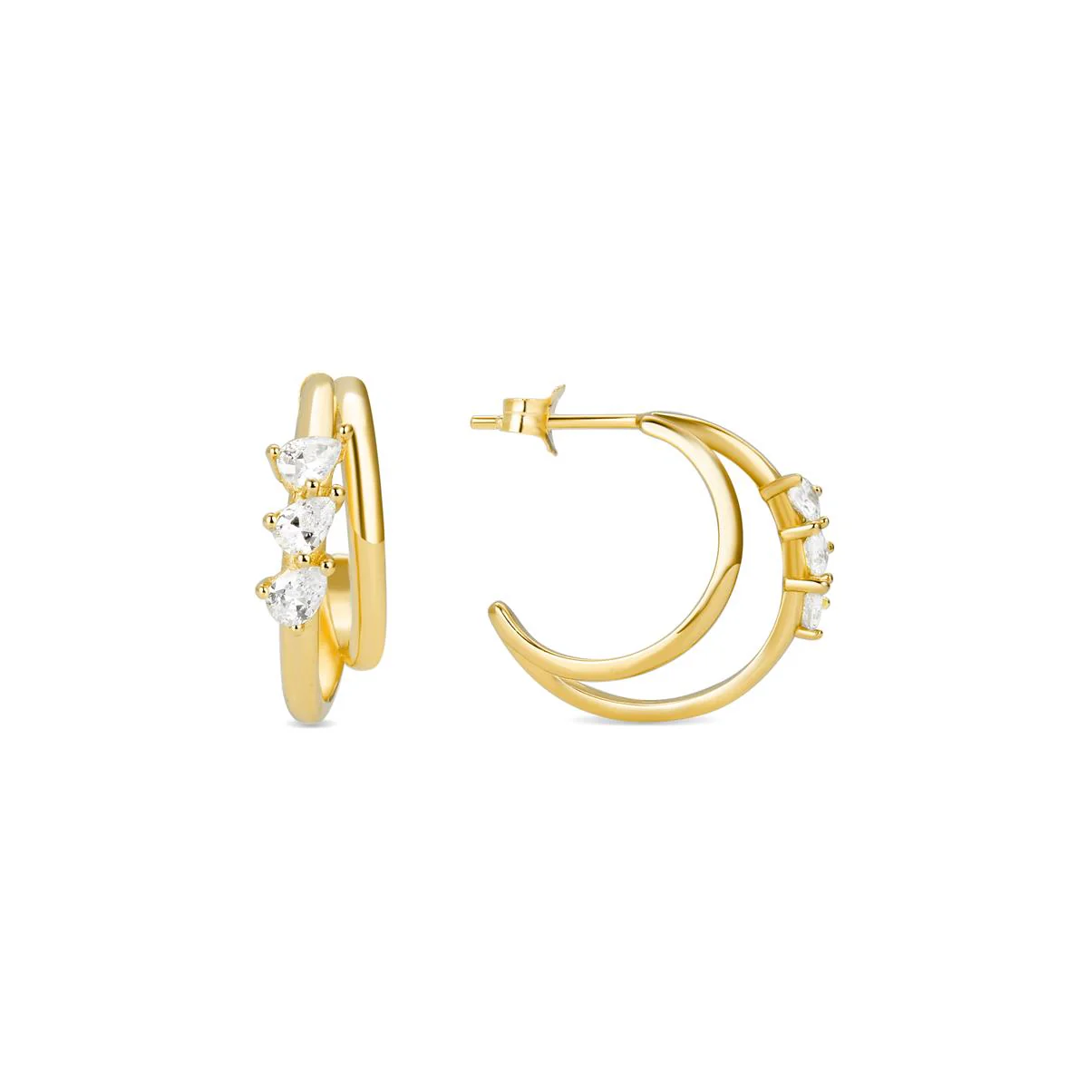 Pendientes Westhy Plata De Ley 925 - Westhy AMARILLO