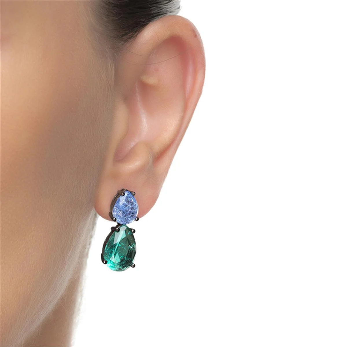 Pendientes Wilu Plata De Ley 925 - Wilu AZUL - Image 2