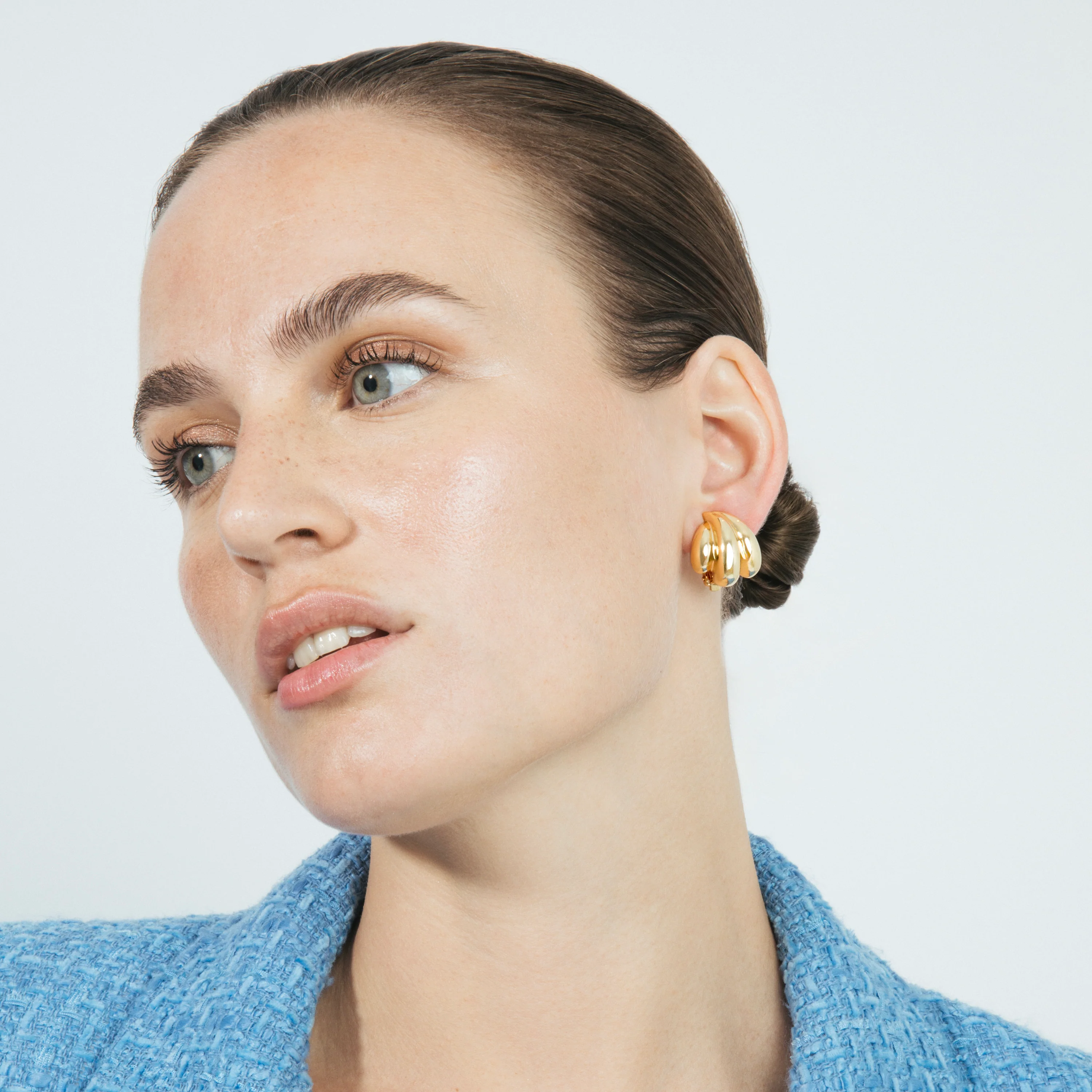 Pendientes acabado en oro amarillo 18k - Xiwind - Image 2