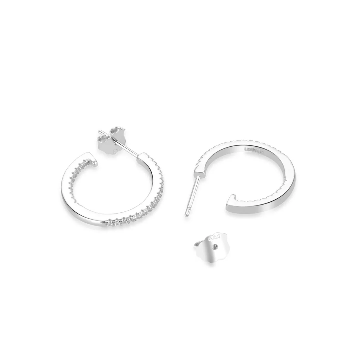 Pendientes Xoma Plata De Ley 925 - Xoma BLANCO - Image 3