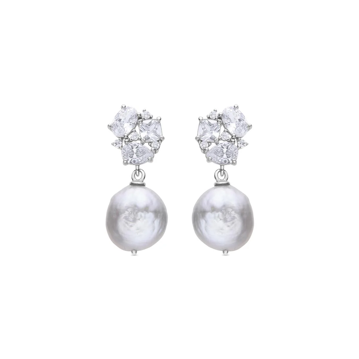 Pendientes Yauz Plata de Ley 925 - Yauz BLANCO
