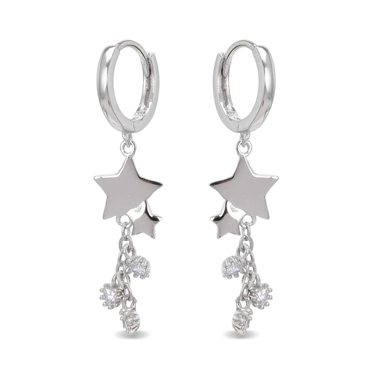 Pendientes Yedur Plata De Ley 925 - Yedur BLANCO - Image 2