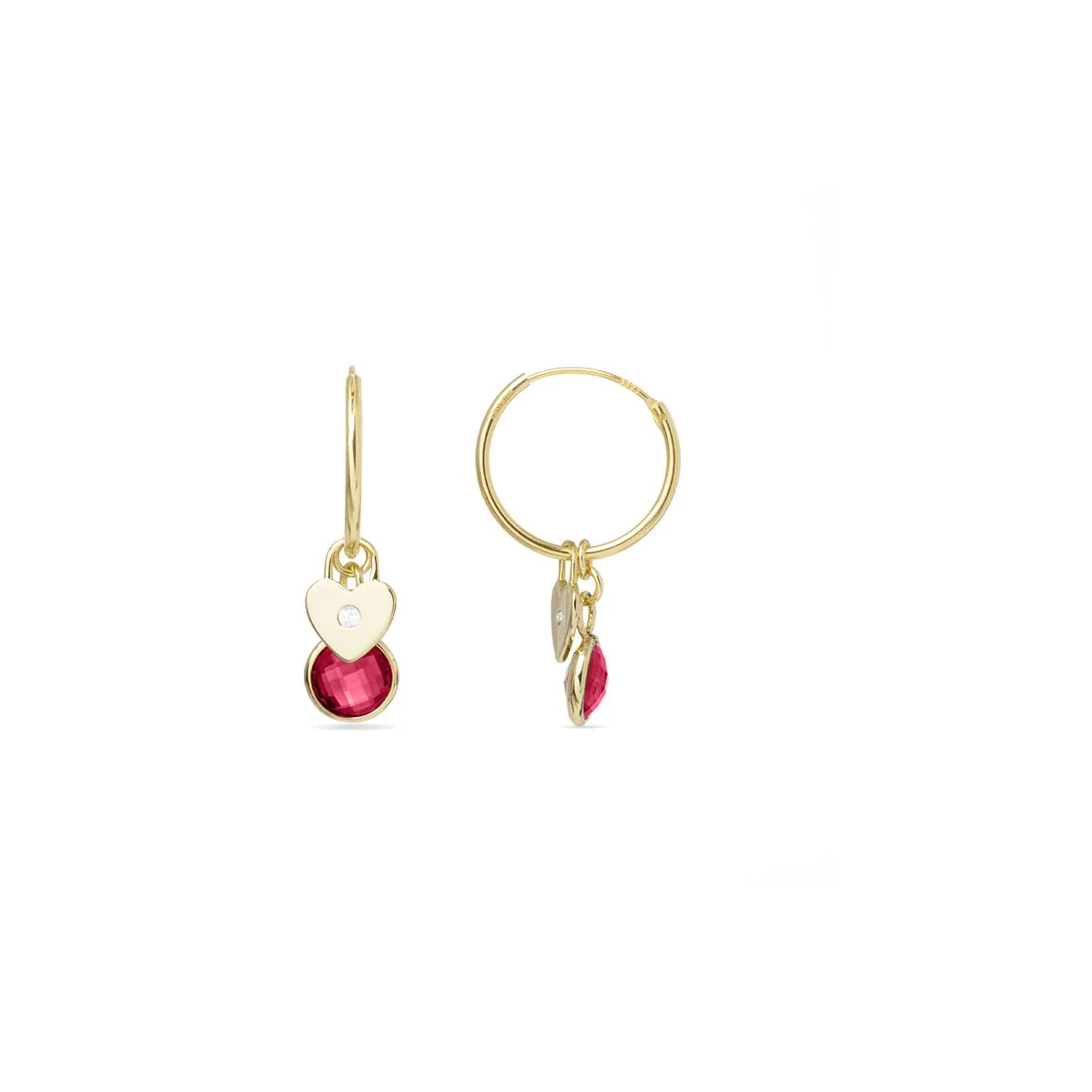 Pendientes Ykul Plata De Ley 925 - Ykul ROJO
