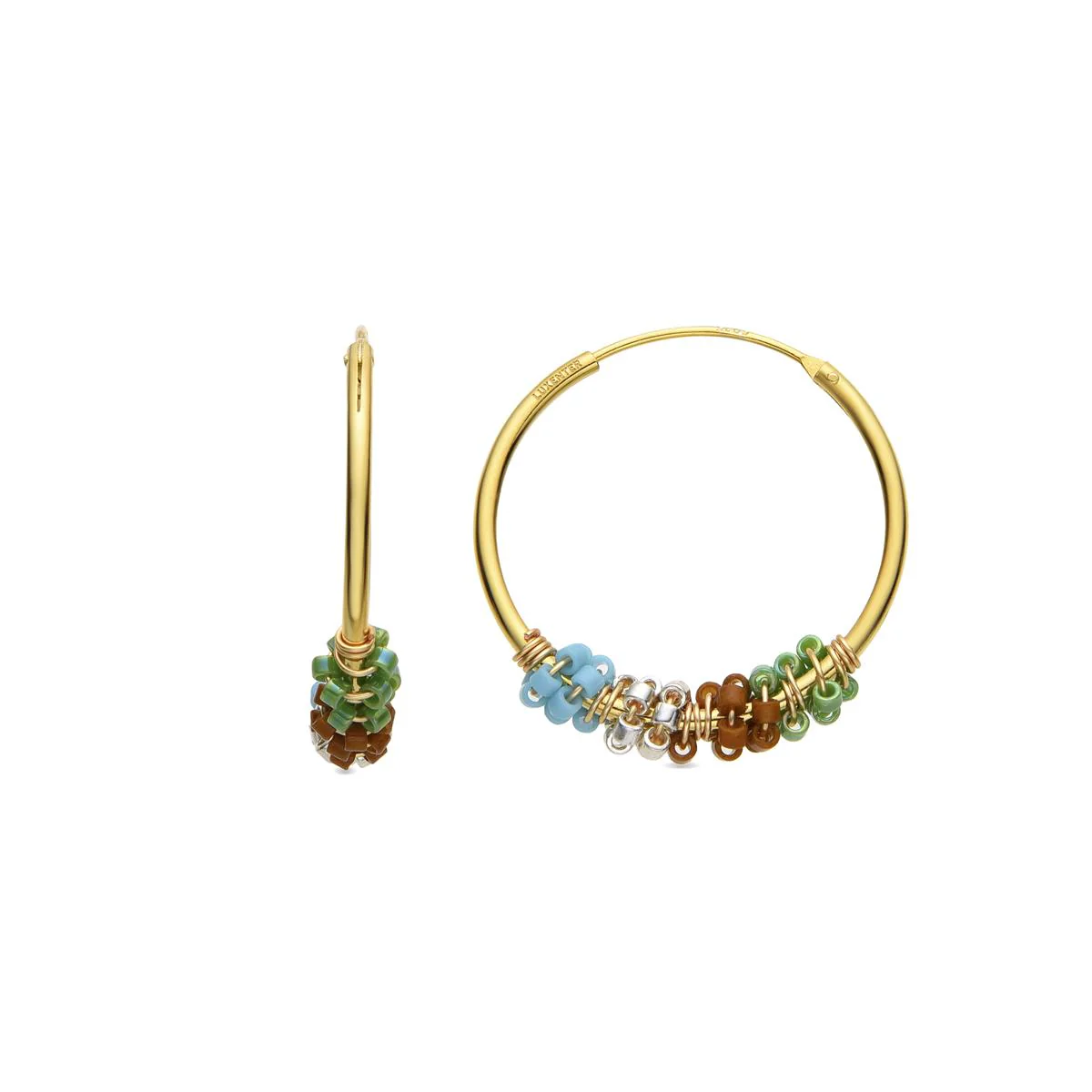 Pendientes Yton Plata de Ley 925 - Yton VERDE