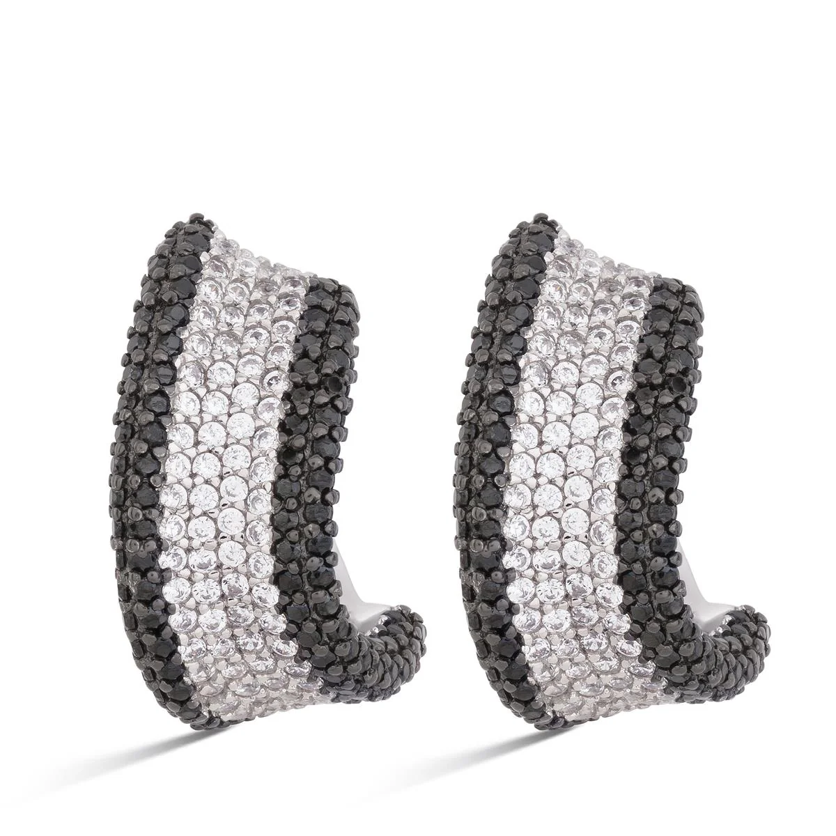 Pendientes Zaeli Plata De Ley 925 - Zaeli NEGRO