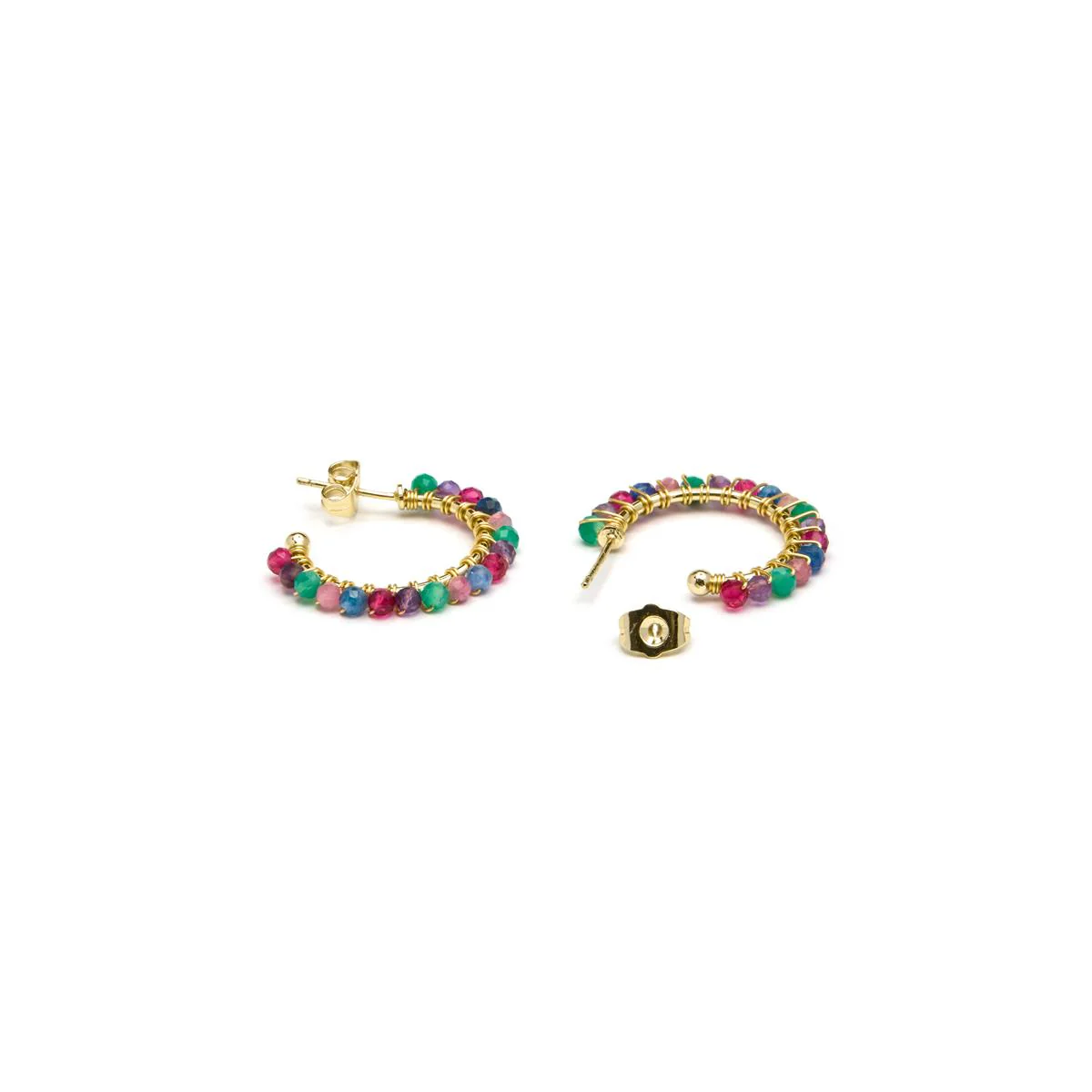 Pendientes Zain acabado oro 18k - Zain MULTICOLOR - Image 3
