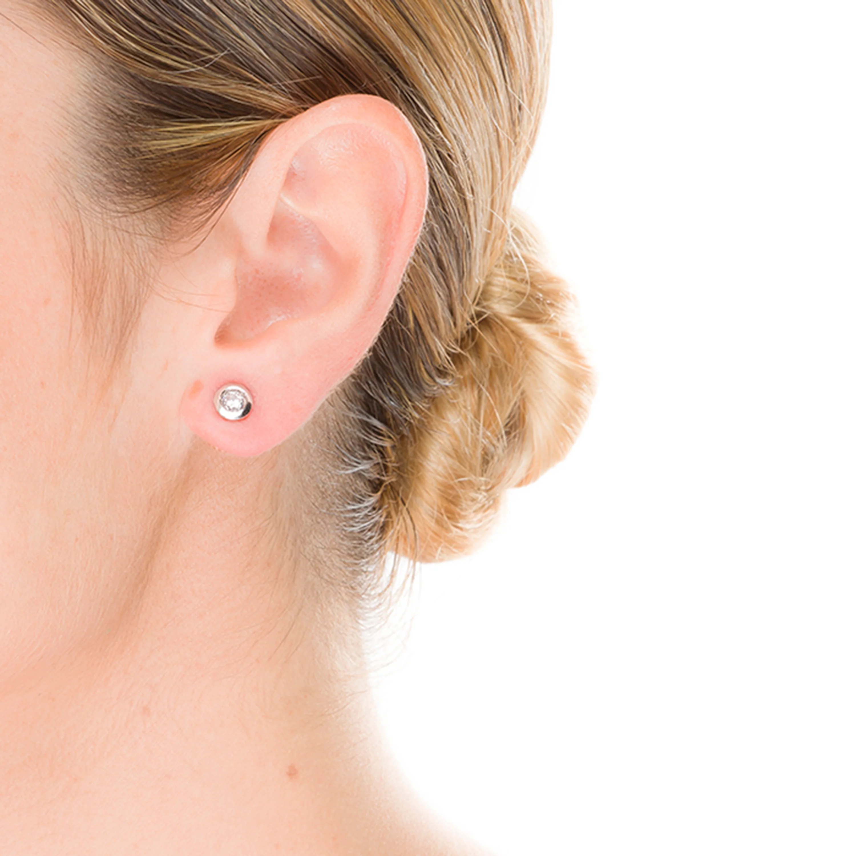 Pendientes de Plata de Ley 925 con Circonita Brillante acabados en rodio - Zaja - Image 2
