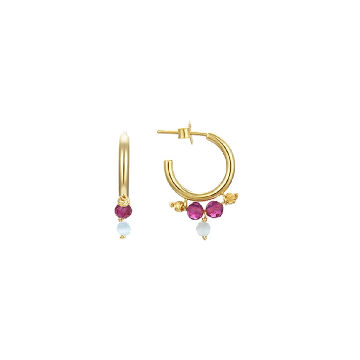 Pendientes Zaku Plata De Ley 925 - Zaku ROSA