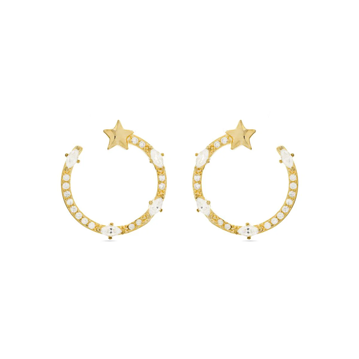 Pendientes Zambarau Plata De Ley 925 - Zambarau BLANCO
