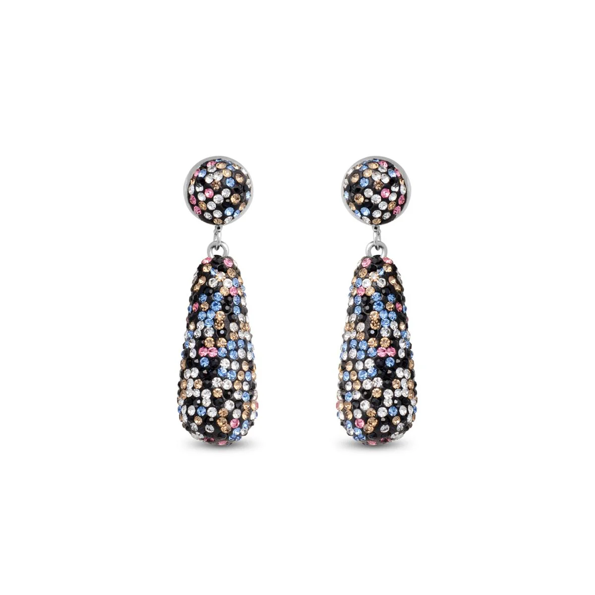 Pendientes Zanathi acabado en Rodio - Zanathi MULTICOLOR
