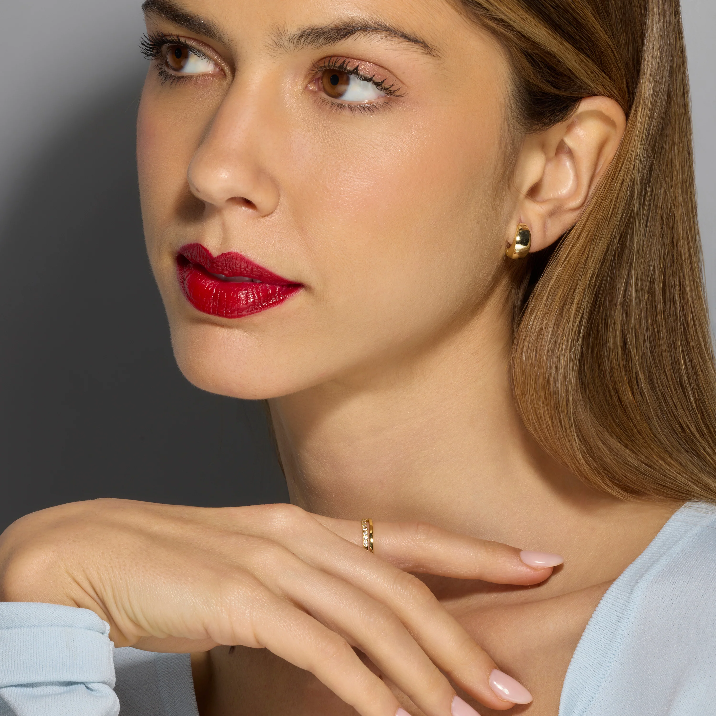 Pendientes de Plata de Ley 925 acabado oro amarillo de 18k - Zarael - Image 2