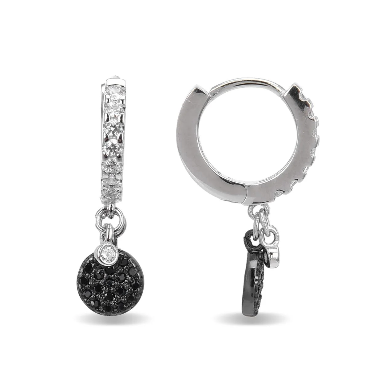 Pendientes Zaraya Plata De Ley 925 - Zaraya NEGRO