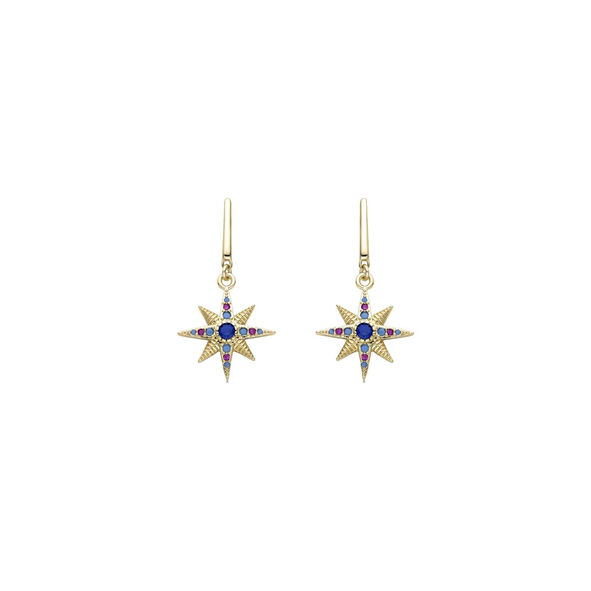 Pendientes Zaria Plata De Ley 925 - Zaria MULTICOLOR