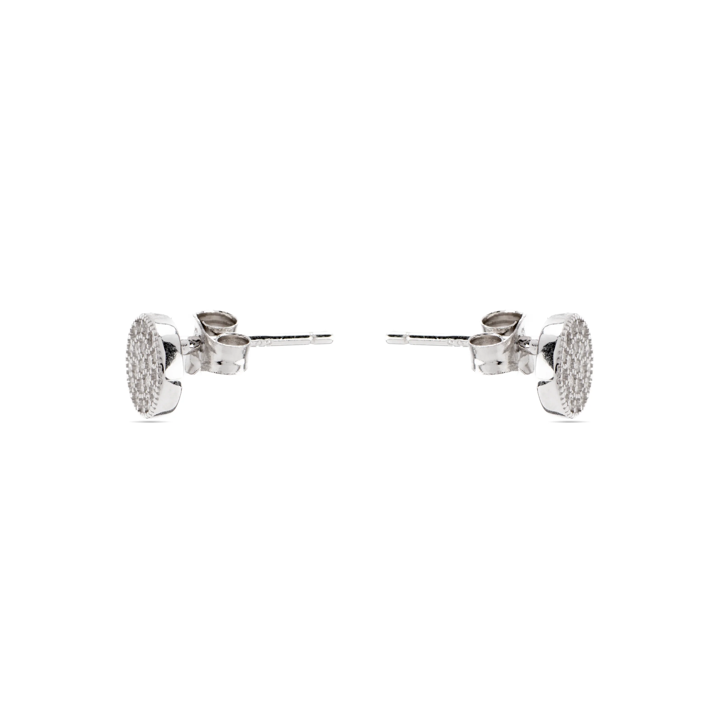 Pendientes de Plata de Ley 925 con Circonita Brillante acabados en rodio - Zasa - Image 3