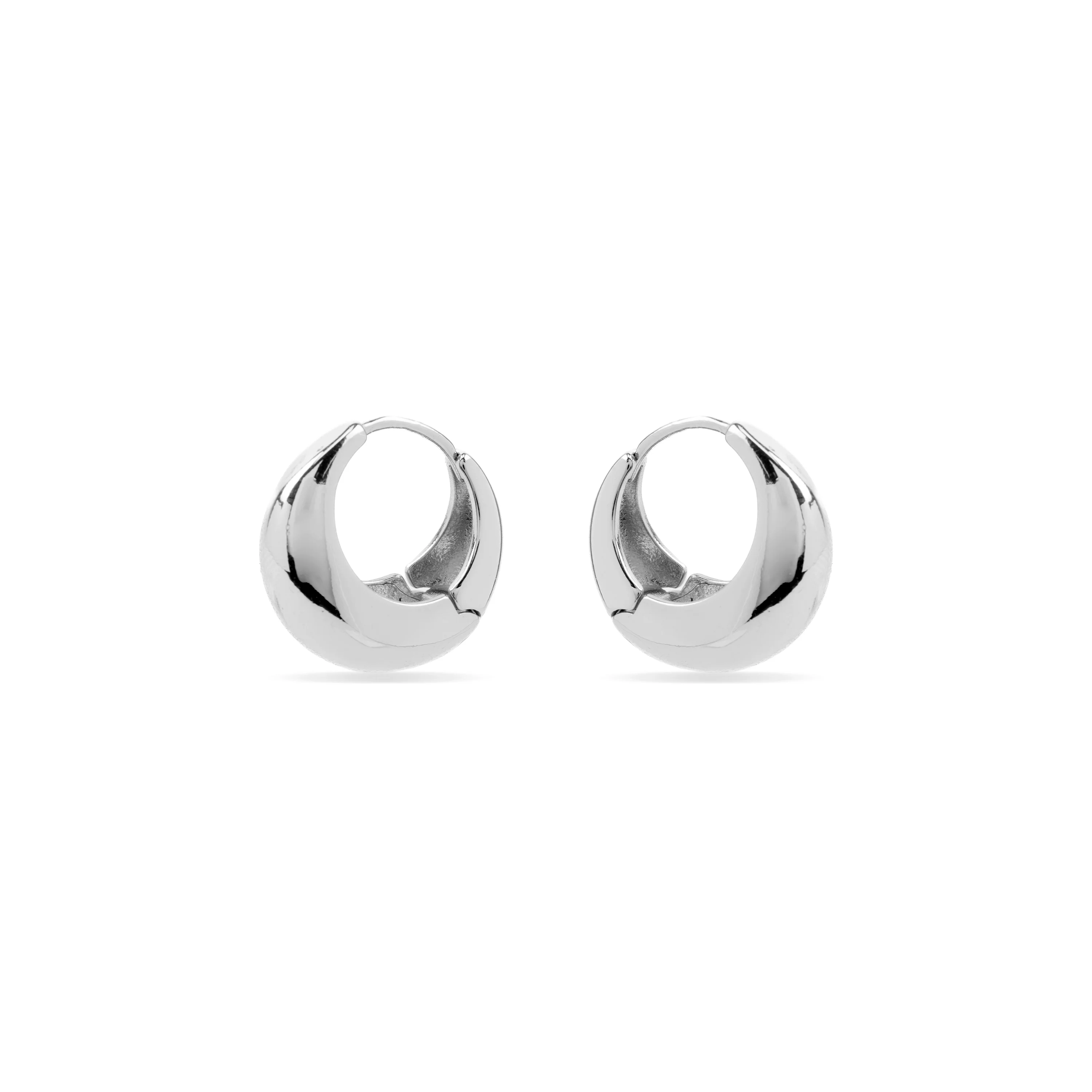 Pendientes de 19,5mm de diámetro acabado plata - Zatar - Image 3