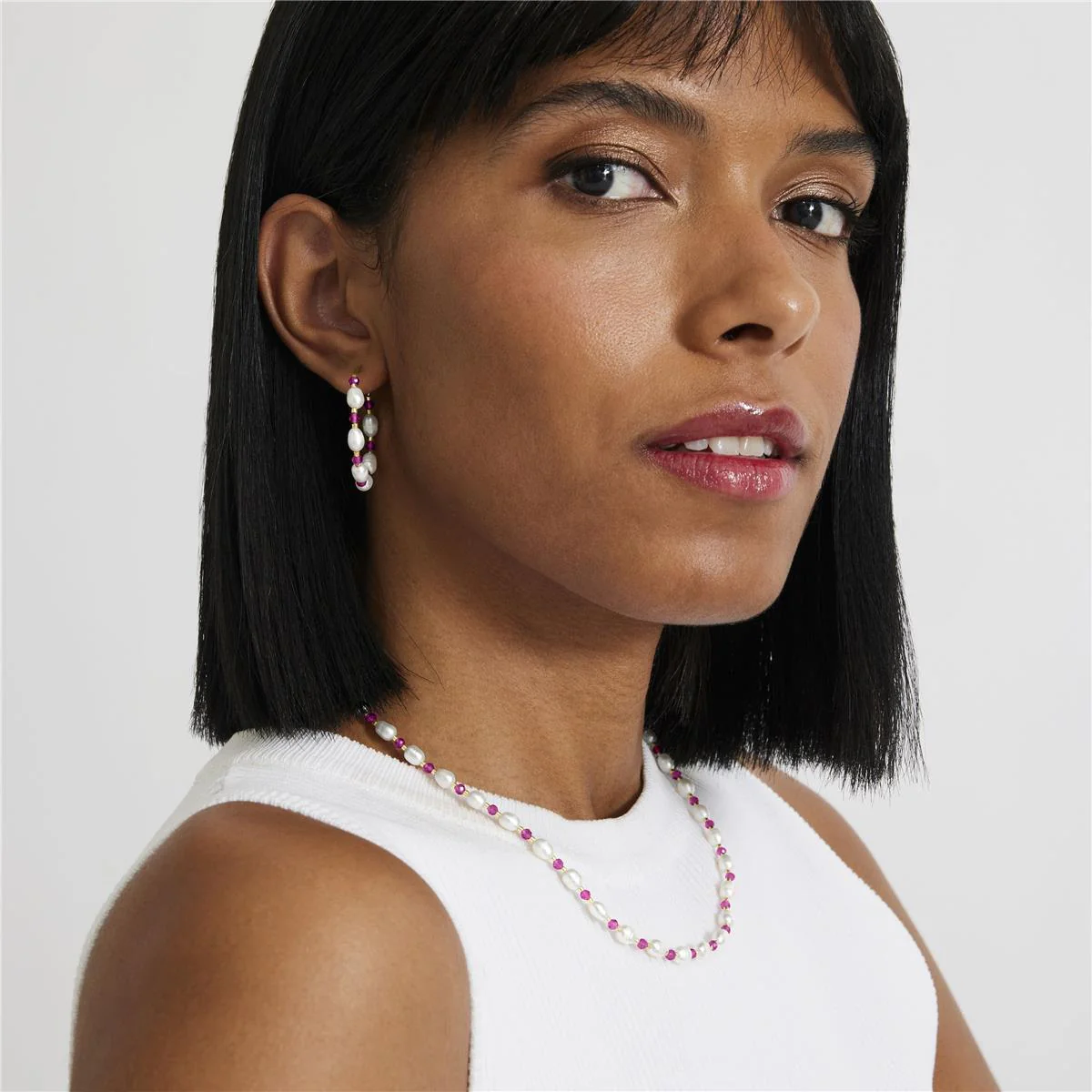 Pendientes Zawind acabado oro 18k - Zawind BLANCO - Image 2