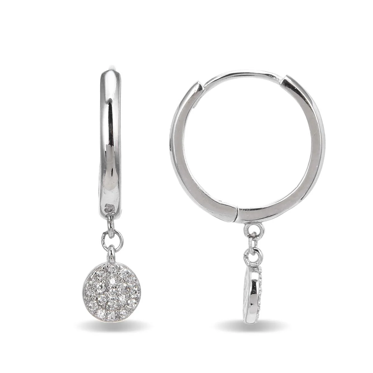 Pendientes Zemi Plata De Ley 925 - Zemi BLANCO