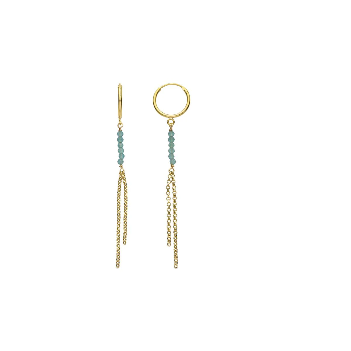 Pendientes Zodum Plata de Ley 925 - Zodum VERDE