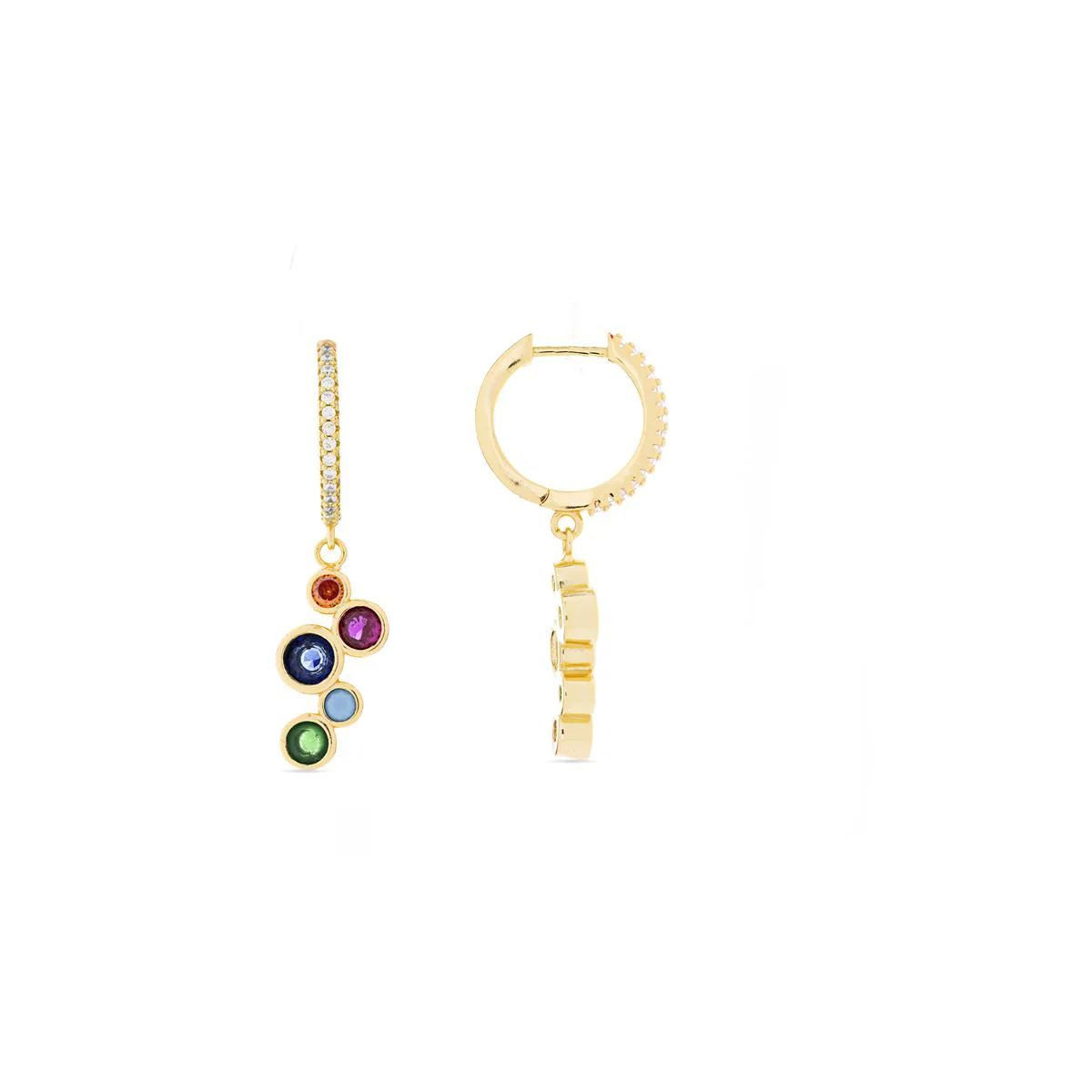 Pendientes Zontas Plata de Ley 925 - Zontas MULTICOLOR