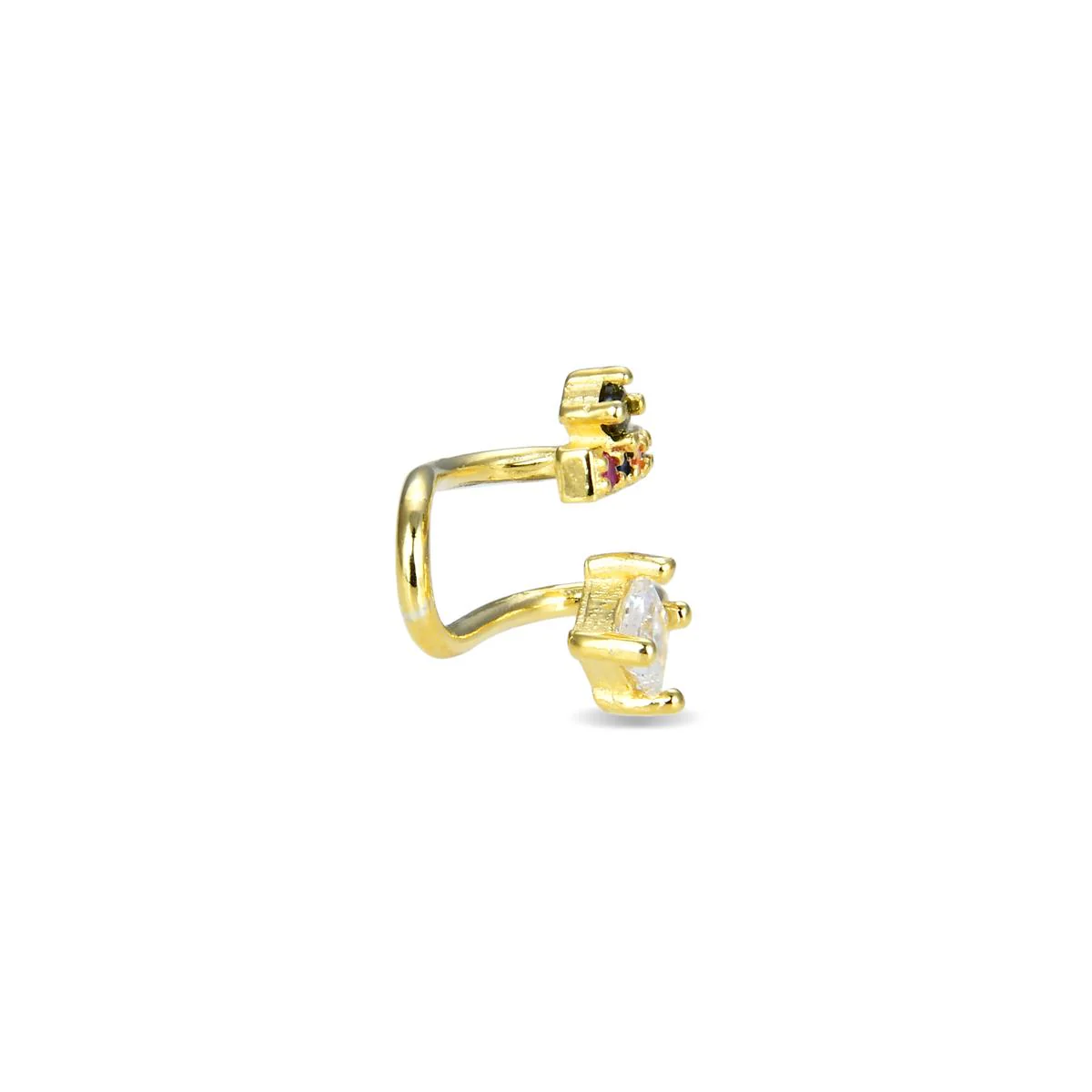 Earcuff Akha Plata De Ley 925 - Akha MULTICOLOR - Image 2
