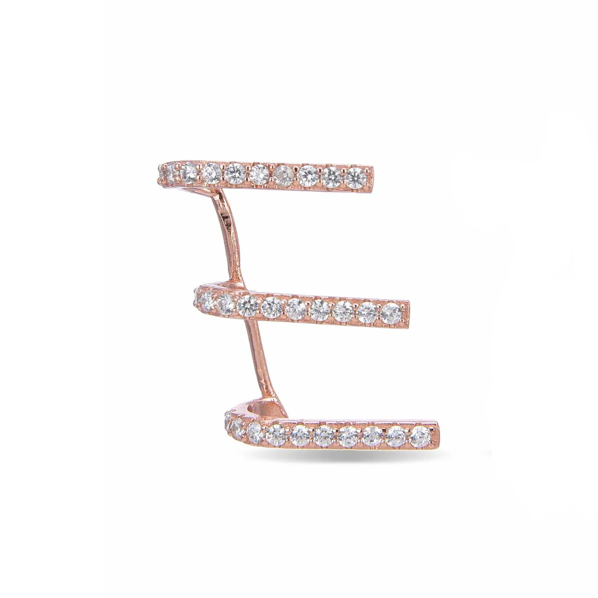 Earcuff Anvirus Plata De Ley 925 - Anvirus BLANCO