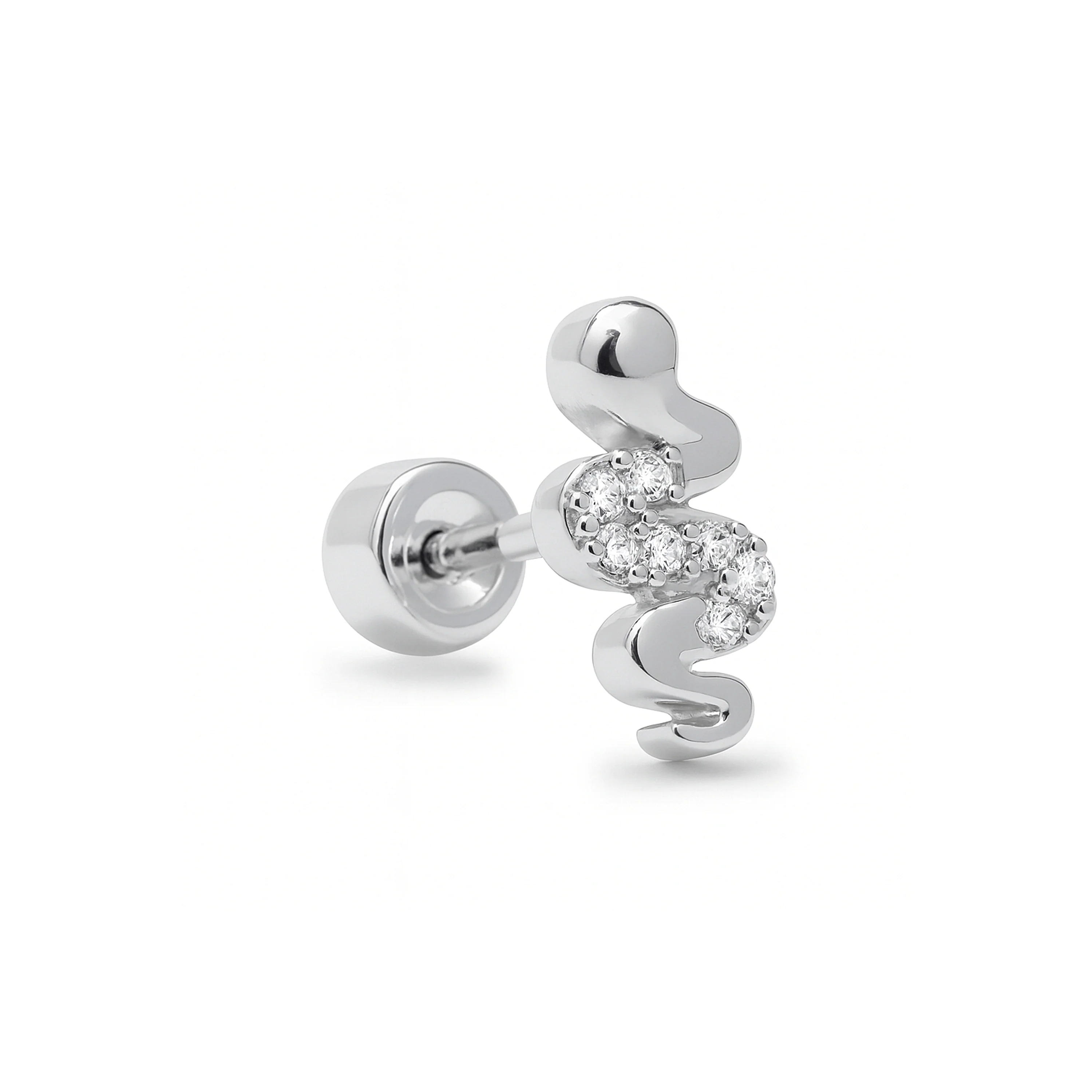 Piercing de Circonita Brillante acabado en Plata de Ley 925 - Camum - Image 2