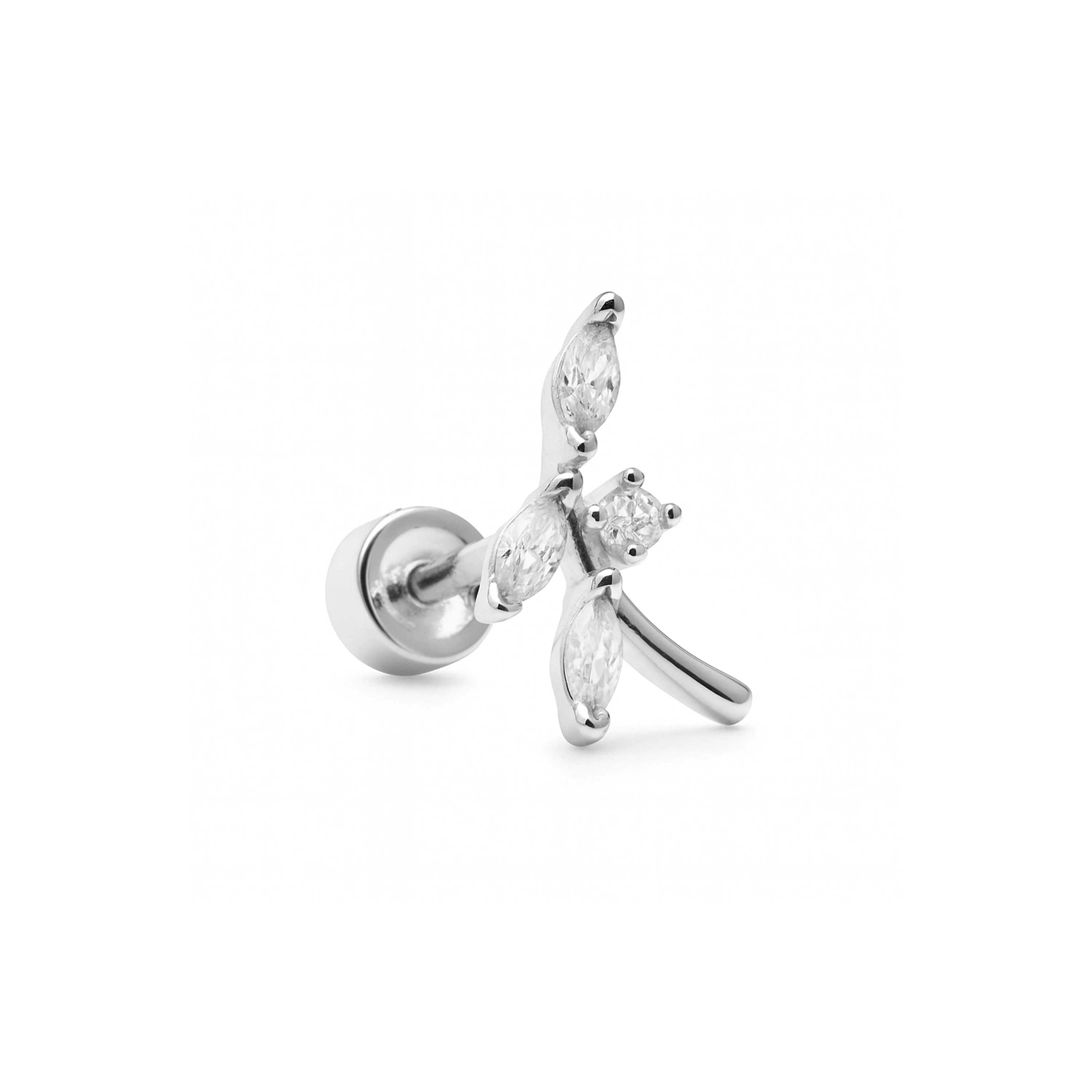 Piercing de Circonita Brillante acabado en Plata de Ley 925 - Curat - Image 2