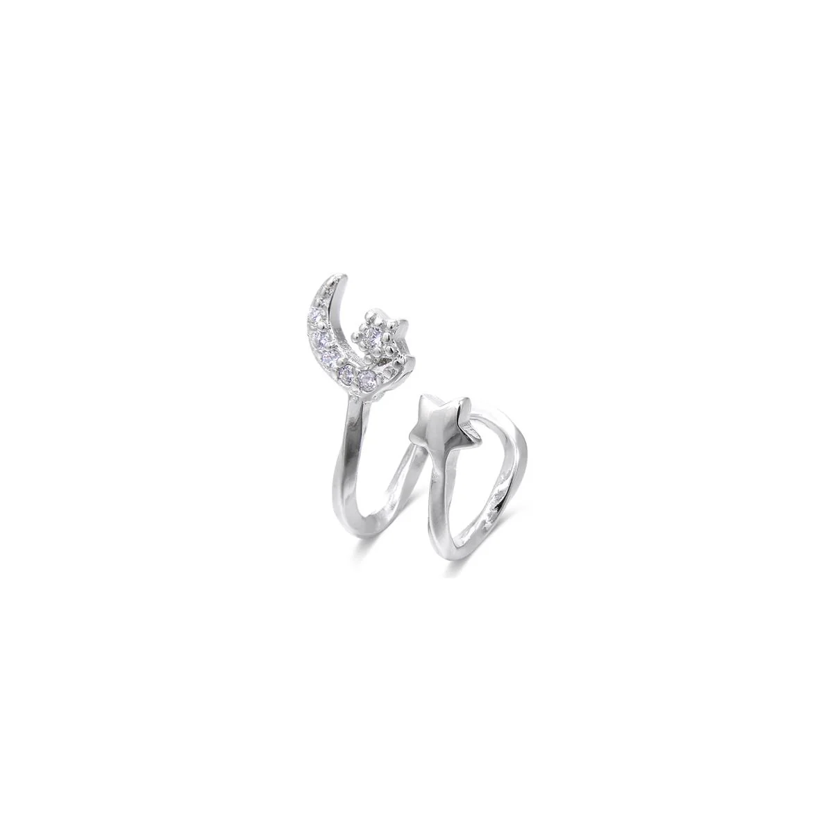 Earcuff Hilya Plata De Ley 925 - Hilya BLANCO - Image 2