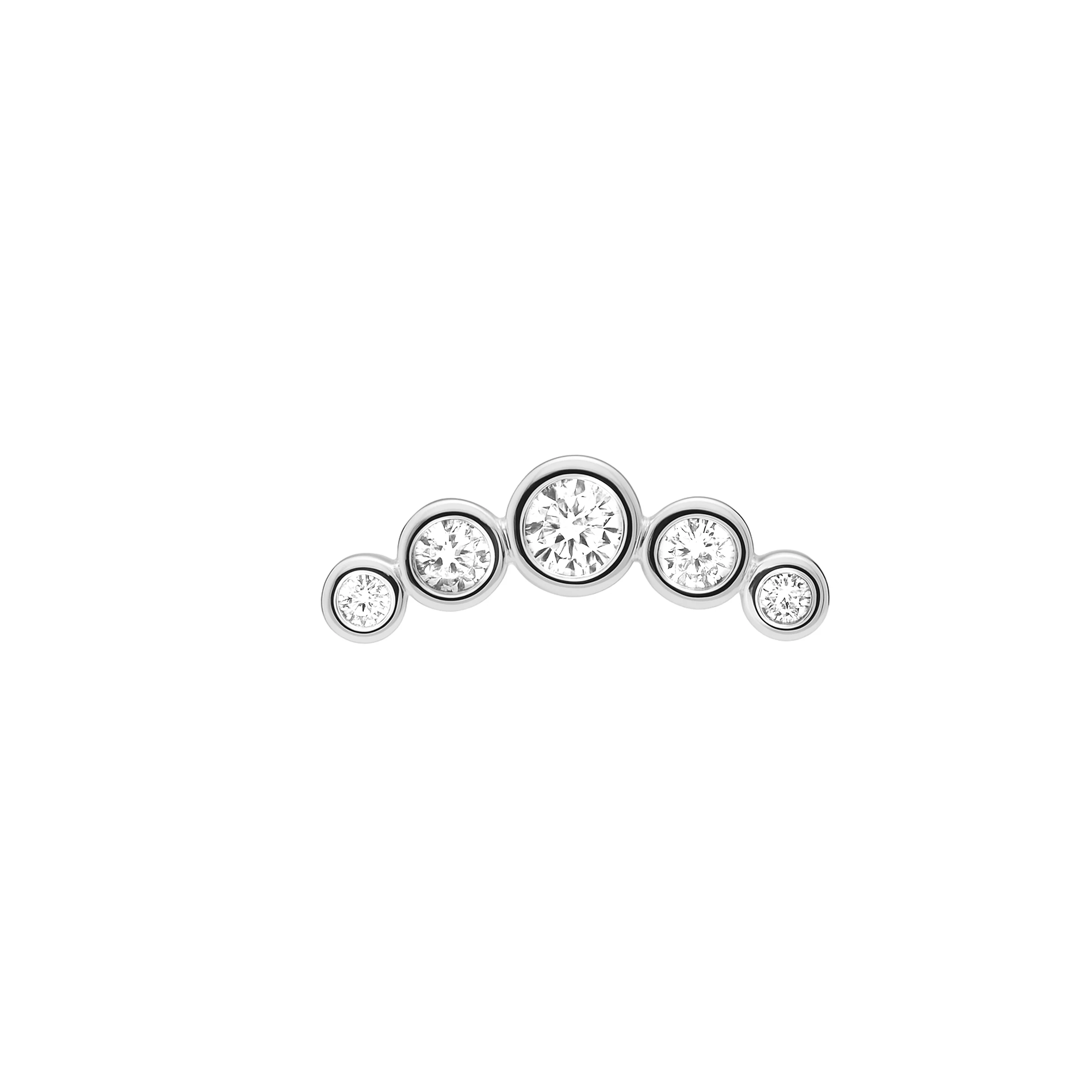 Piercing de Circonita Brillante acabado en Plata de Ley 925 - Inloc