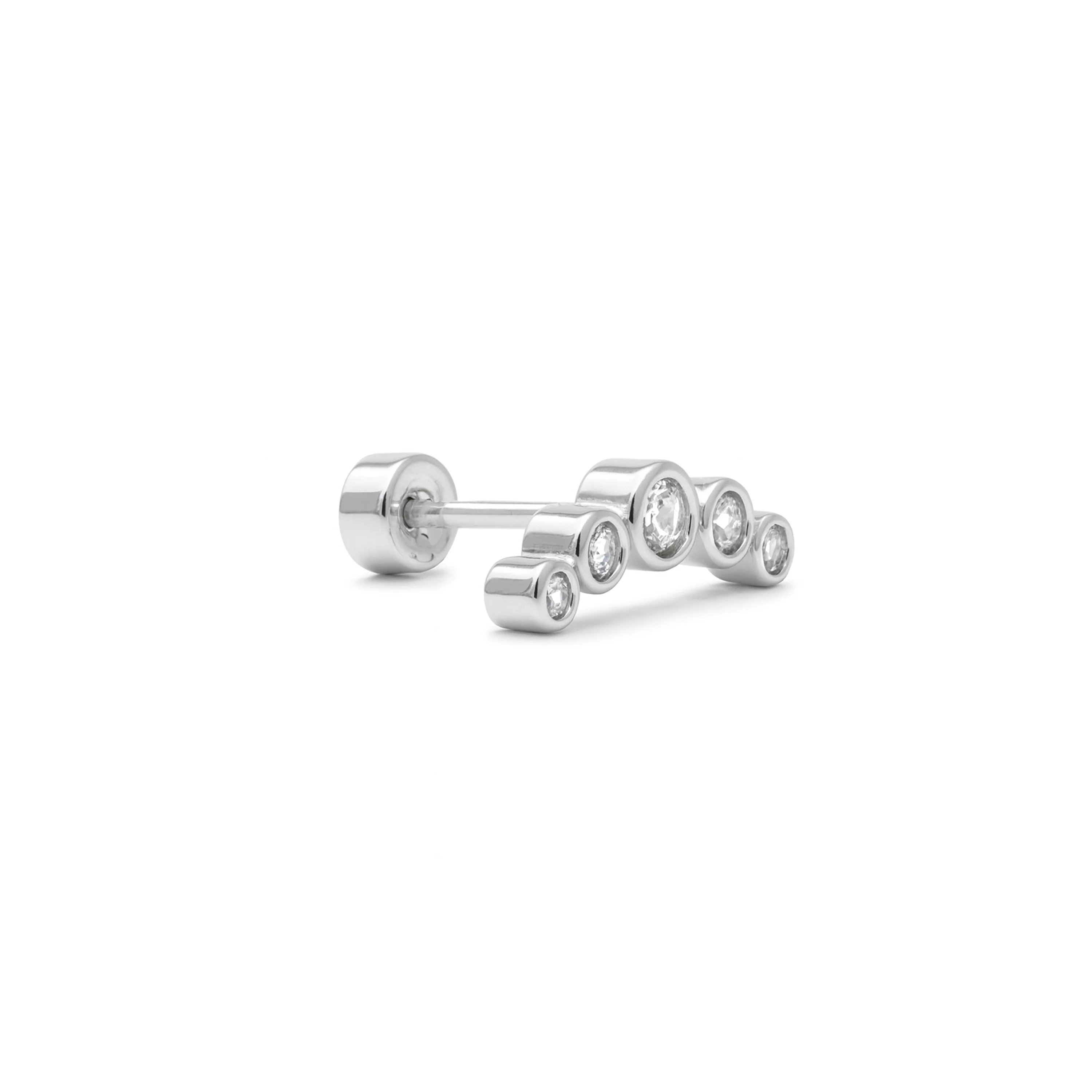 Piercing de Circonita Brillante acabado en Plata de Ley 925 - Inloc - Image 2