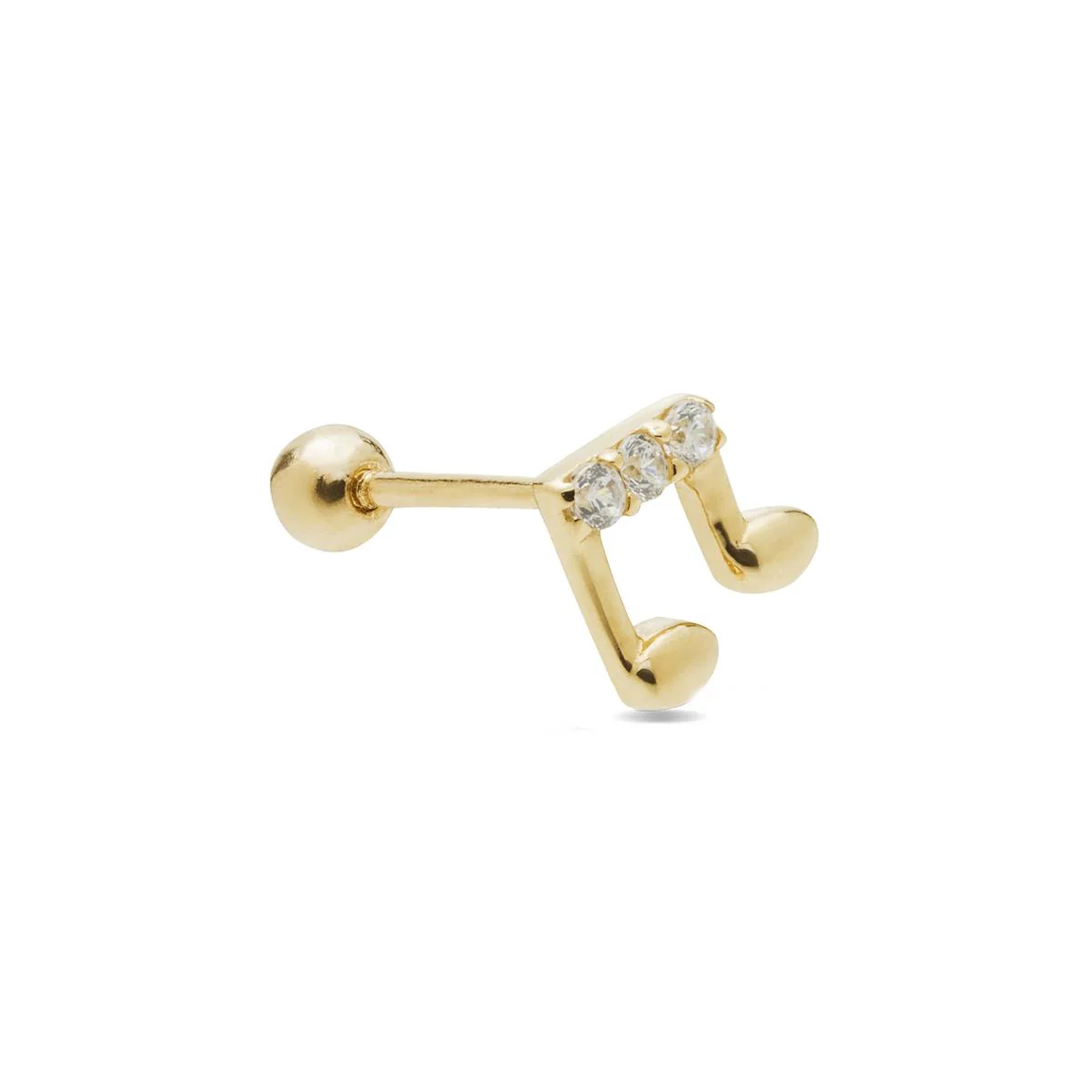 Piercing Lafruth Oro De Ley De 10 Quilates - Lafruth AMARILLO - Image 2